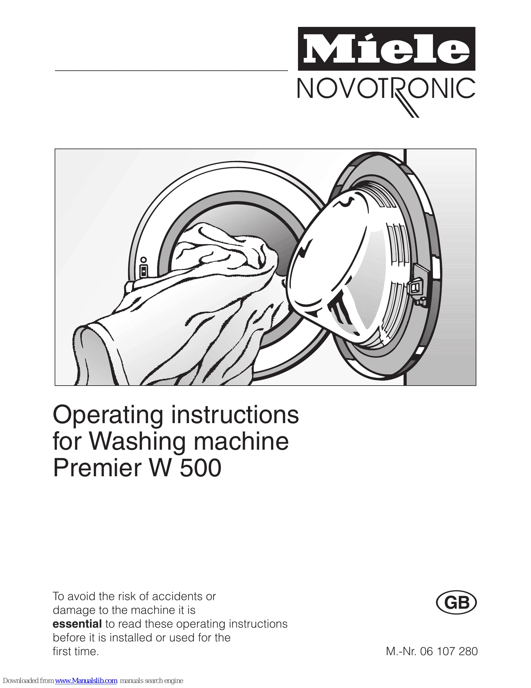 Manual for NOVOTRONIC W 500