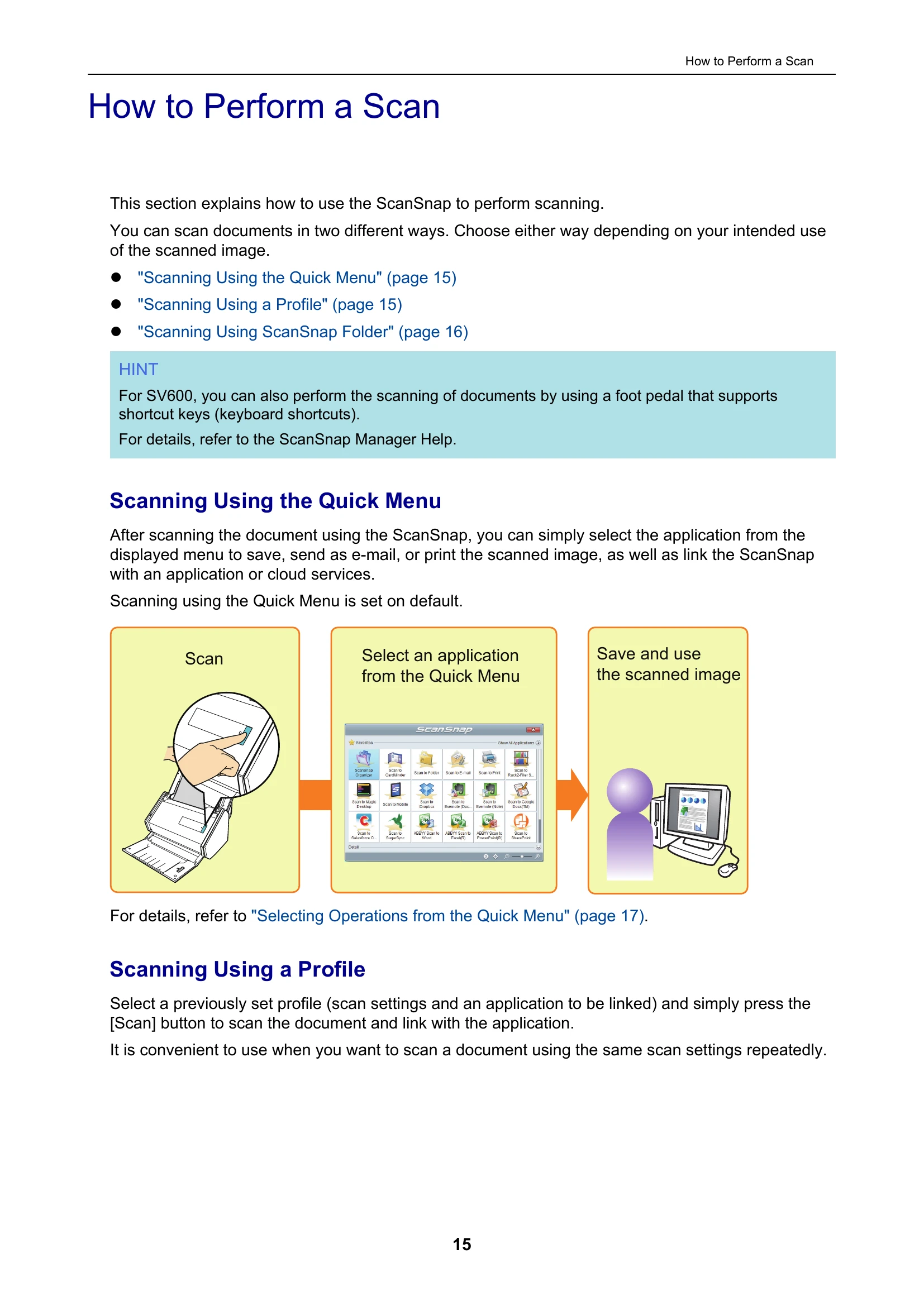 Manual for ScanSnap