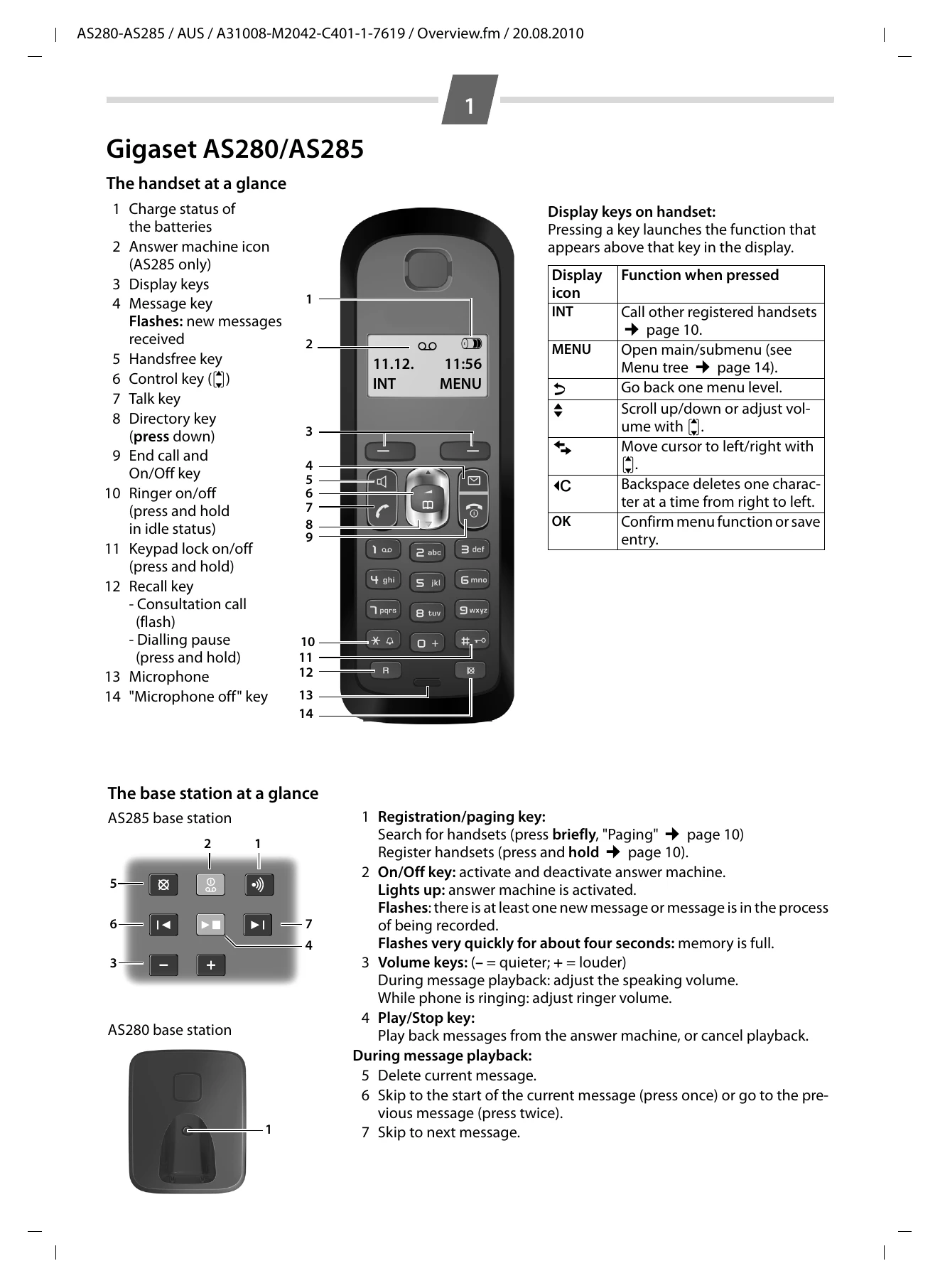 Manual for AS280/AS285