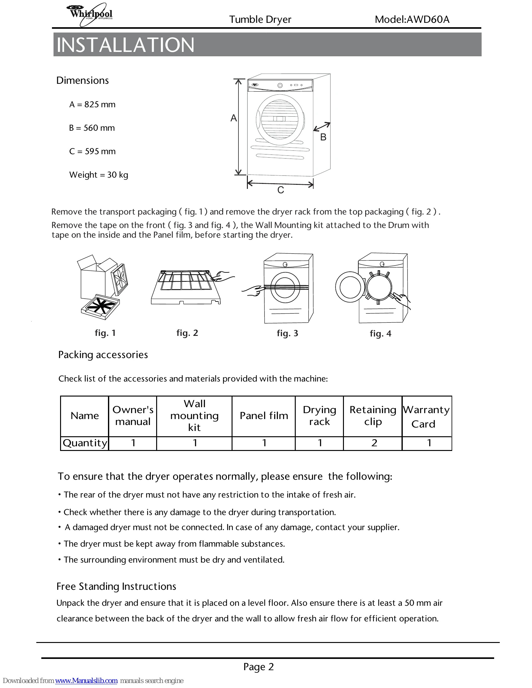Manual for AWD60A