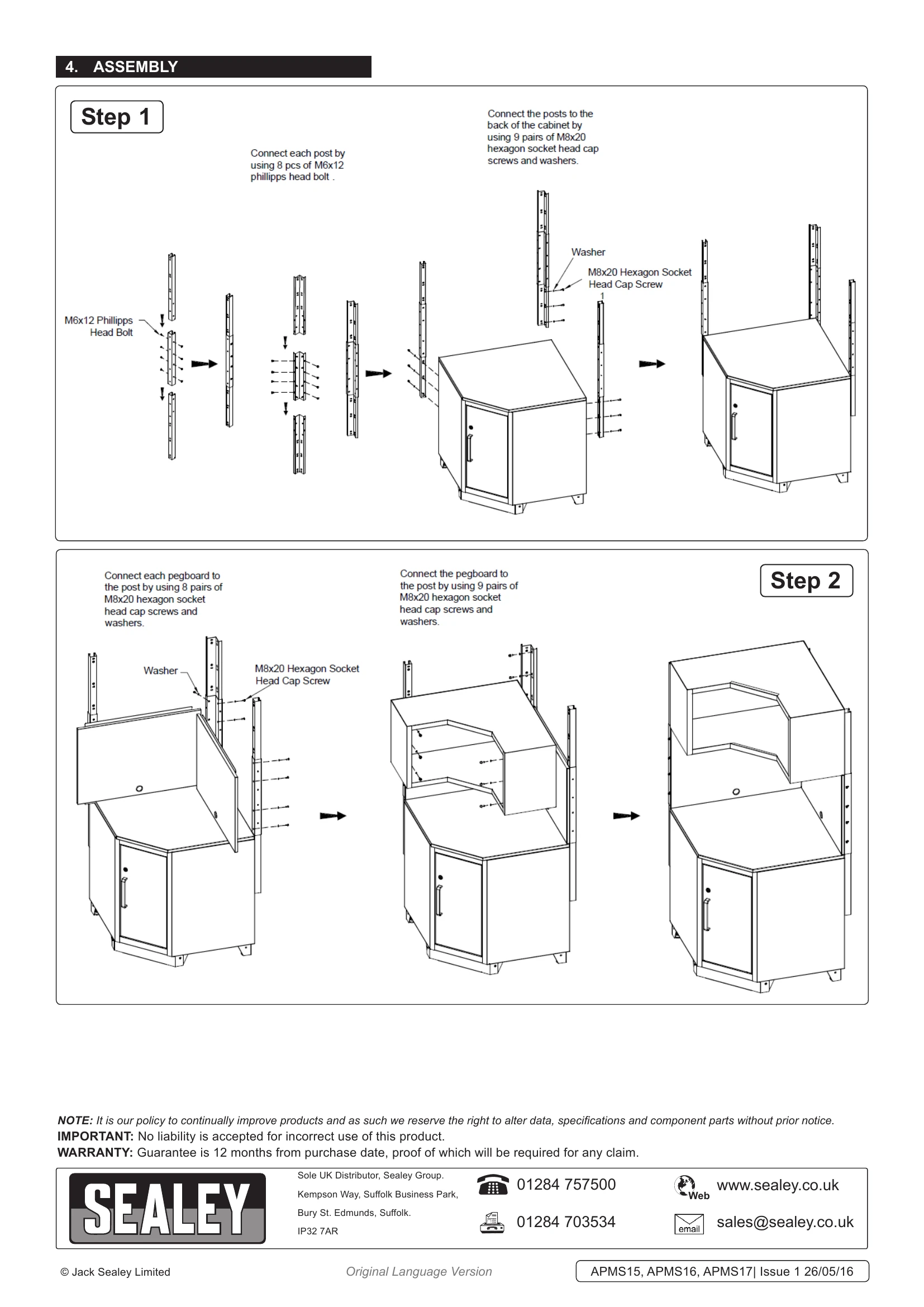 Manual for APMS15, APMS16 & APMS17