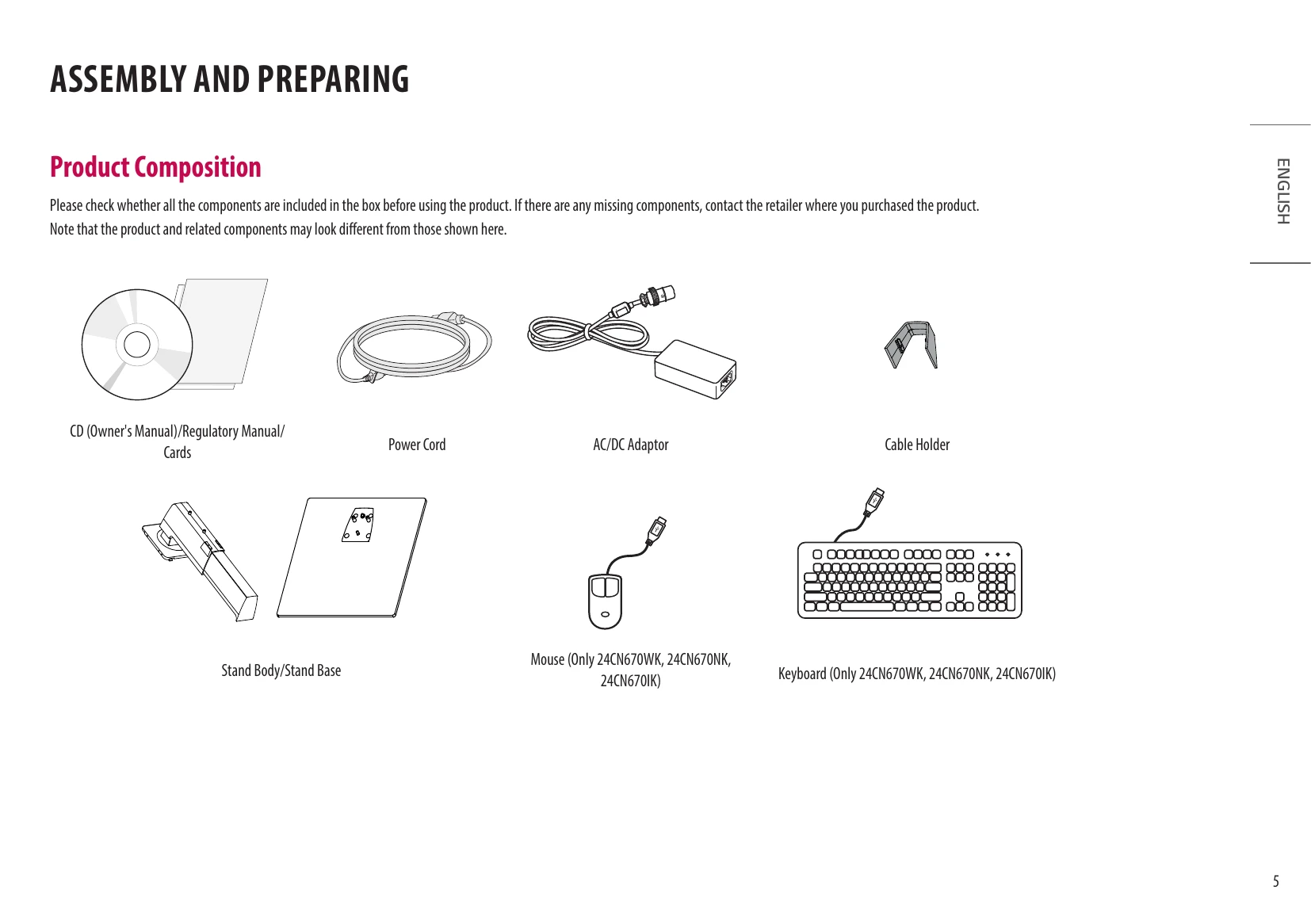 Manual for 24CN670N