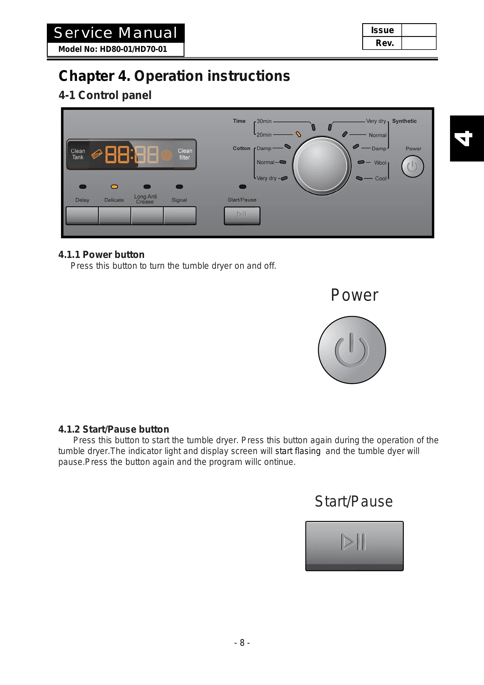 Manual for HD80-01/HD70-01