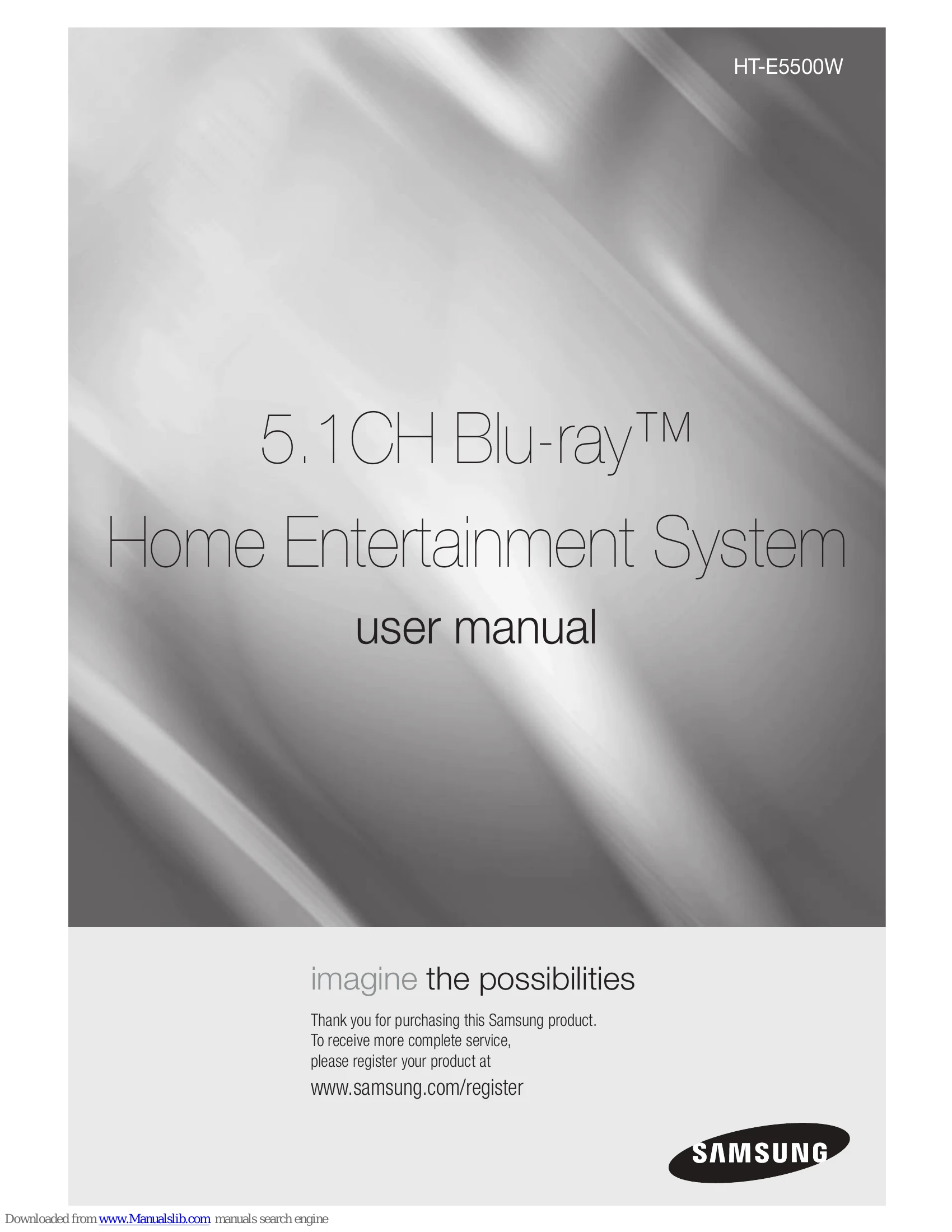 Manual for HT-E5500W