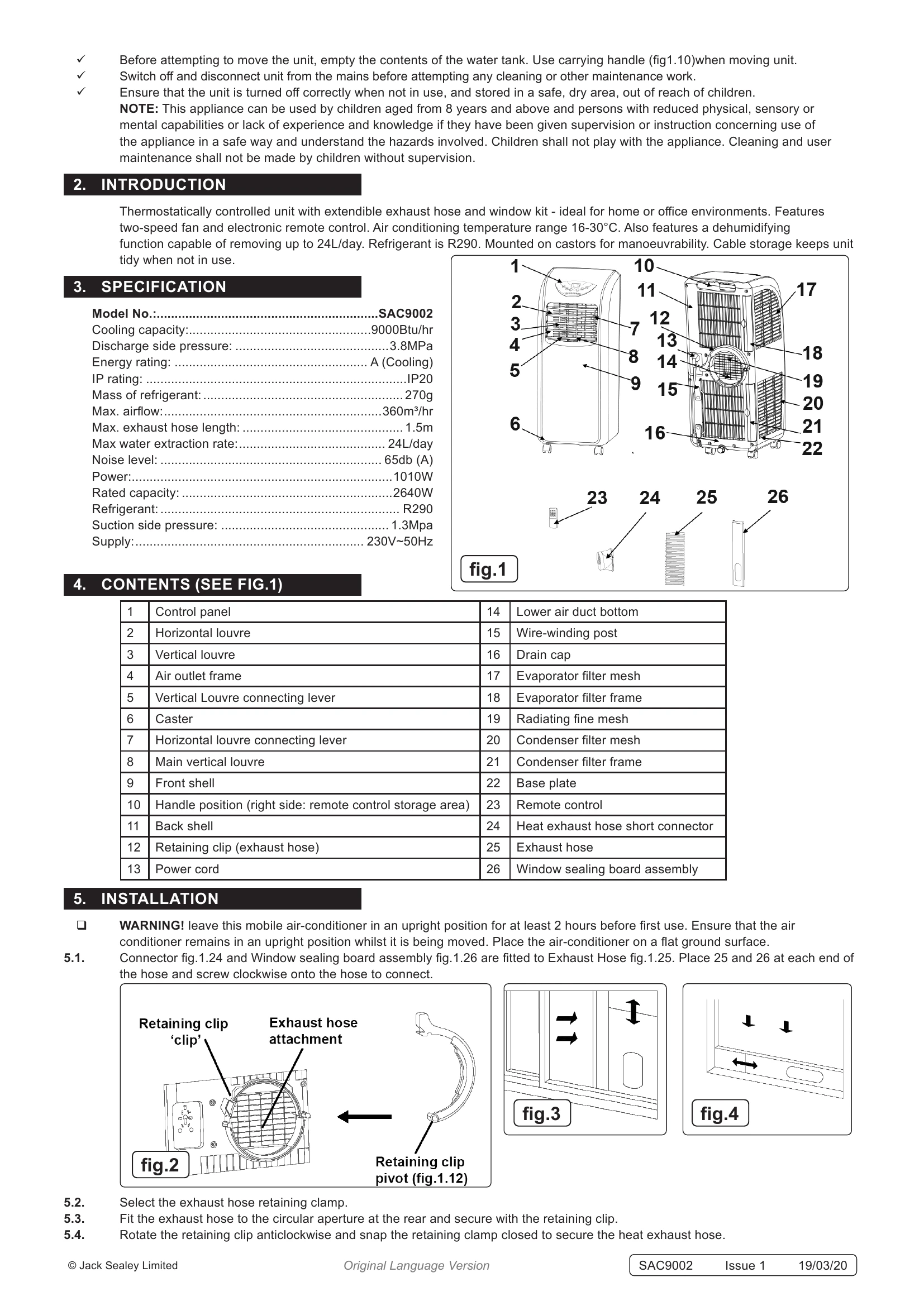 Manual for SAC9002