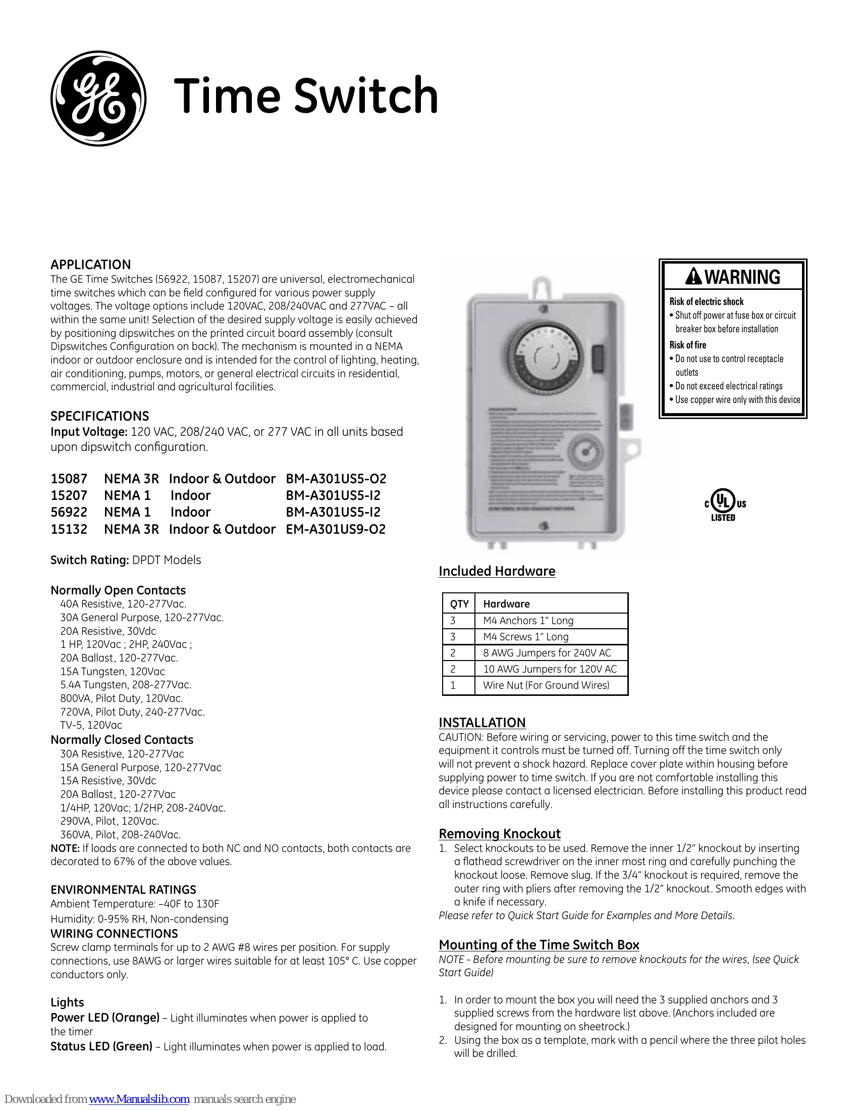 Manual for 15087
