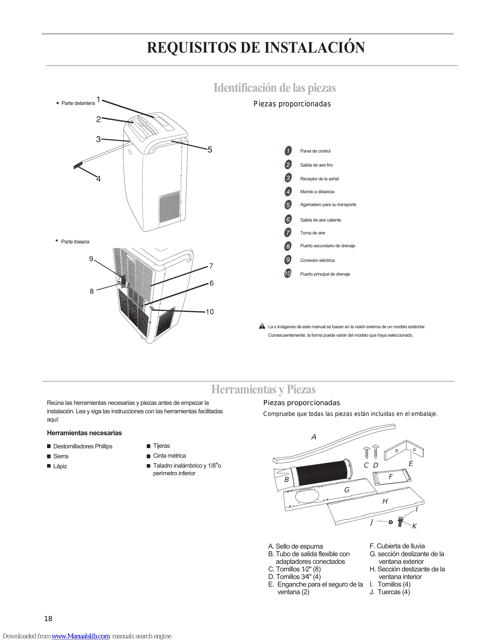 Manual for Portable Air Conditioner
