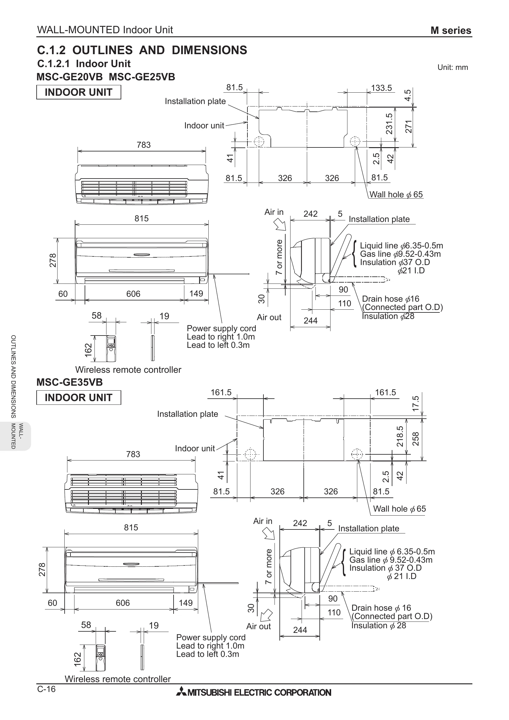 Manual for M series