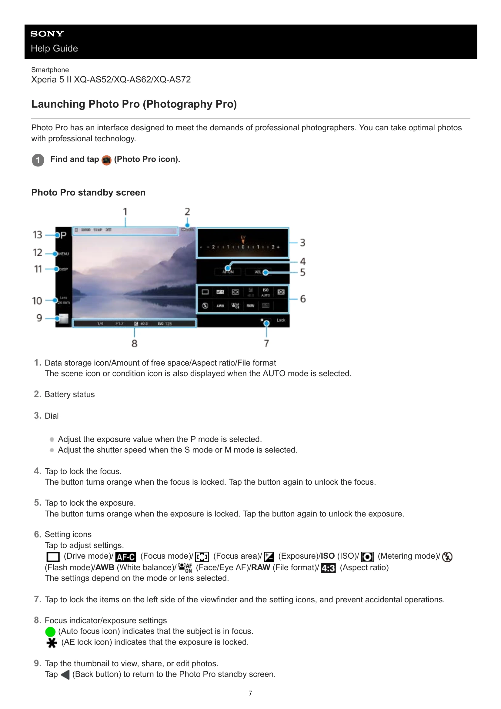 Manual for Xperia 5 II XQ-AS52/XQ-AS62/XQ-AS72