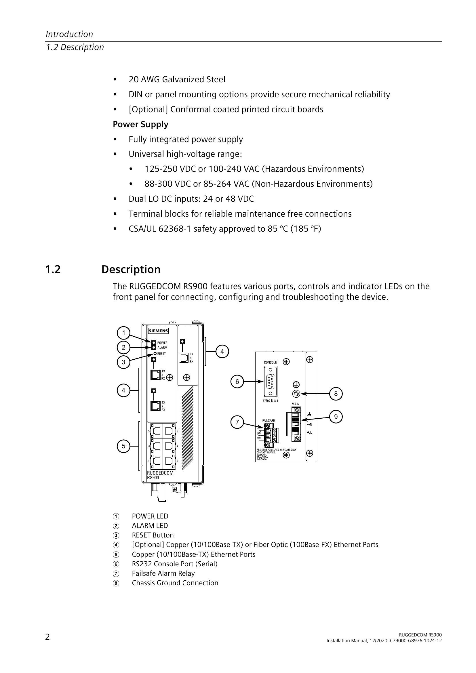 Installation Guide for RUGGEDCOM RS900