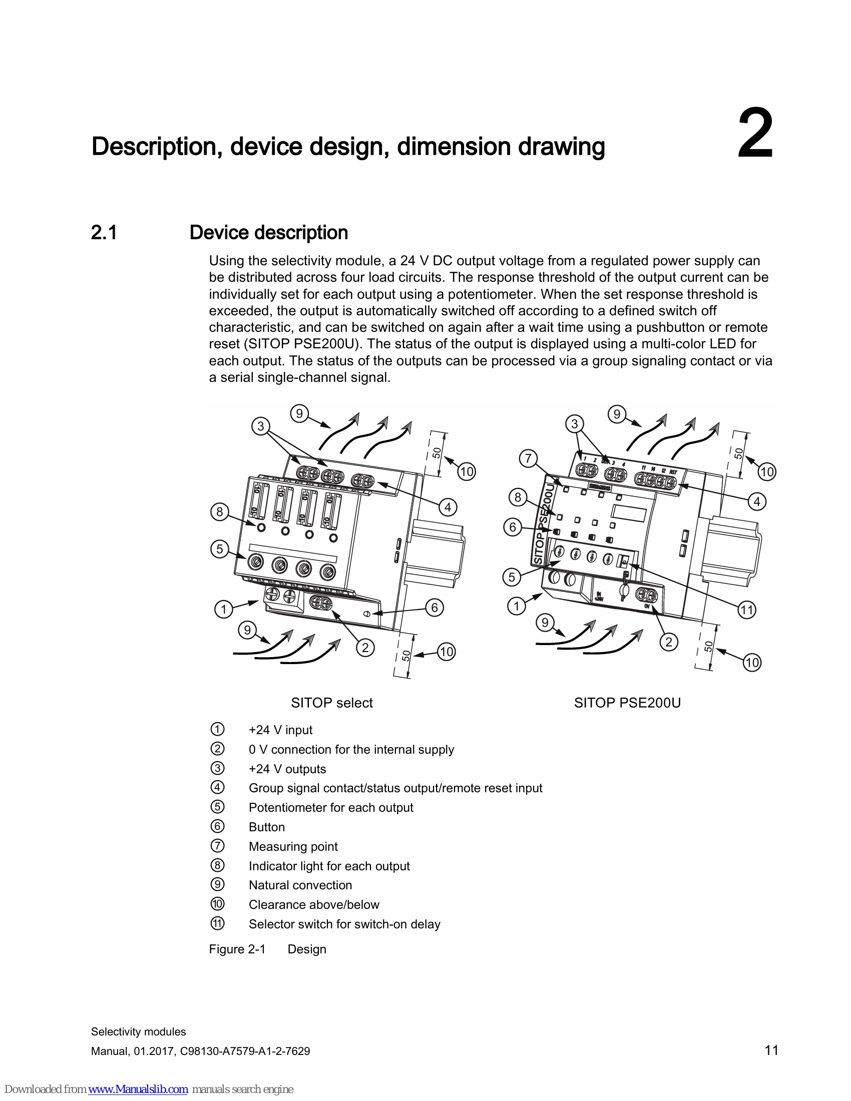 Manual for SITOP PSE200U 4 x 3 A