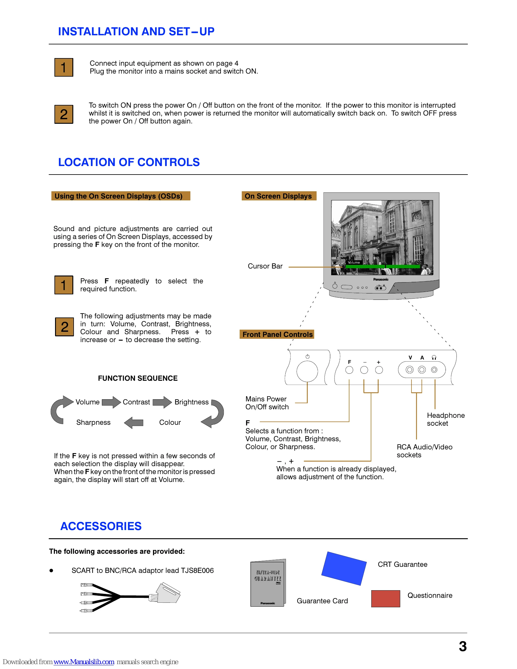 Manual for TC-21S3M/Z
