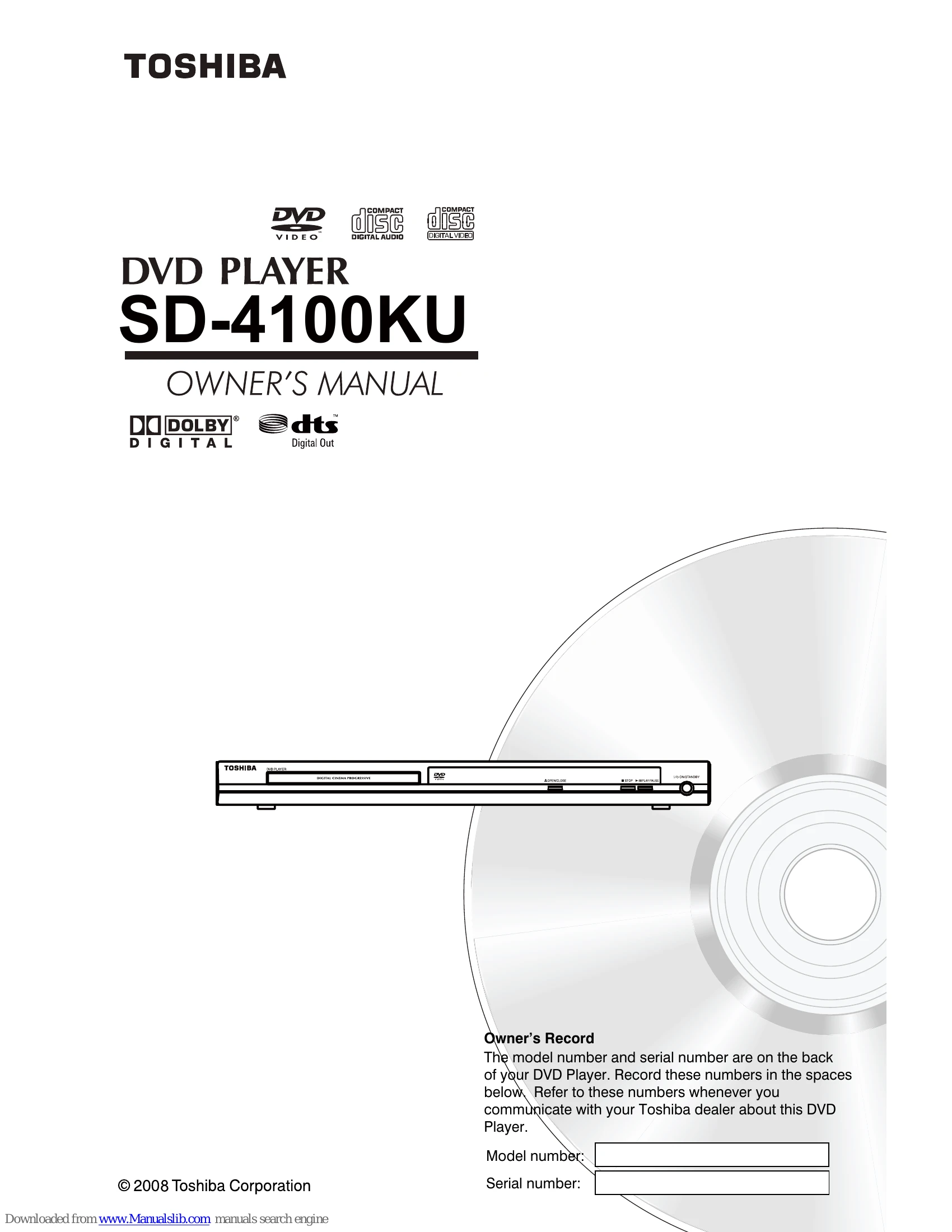 Manual for SD-4100KU