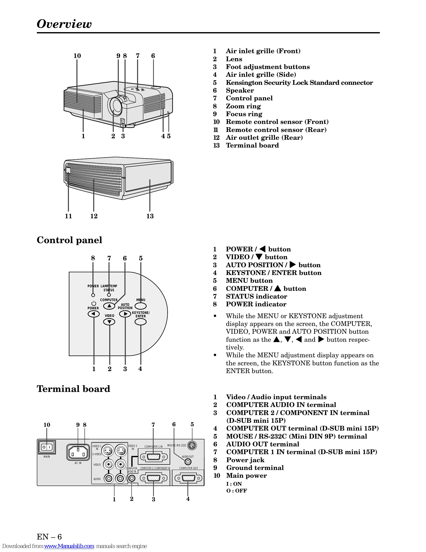 Manual for XD300U XD350U