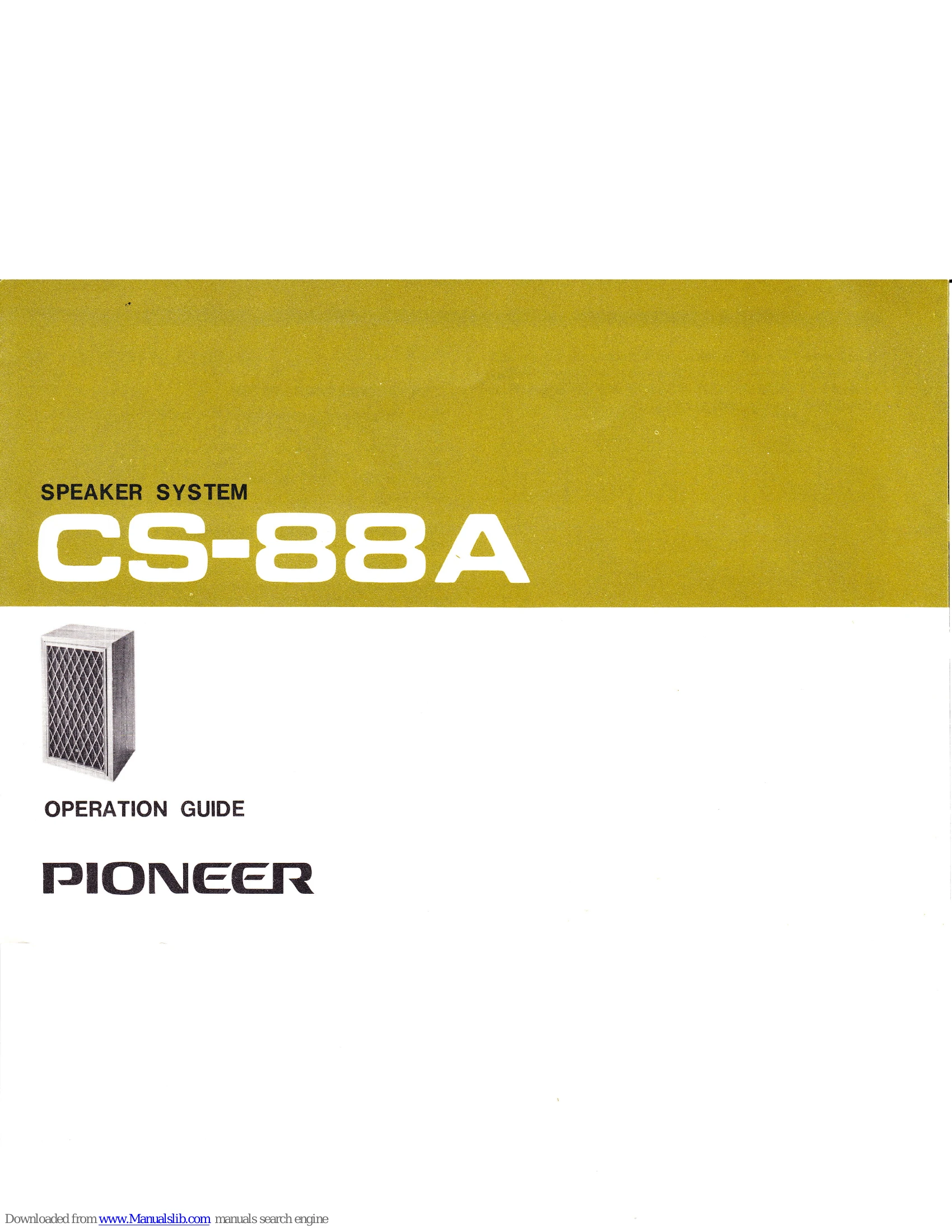 Manual for CS-88A
