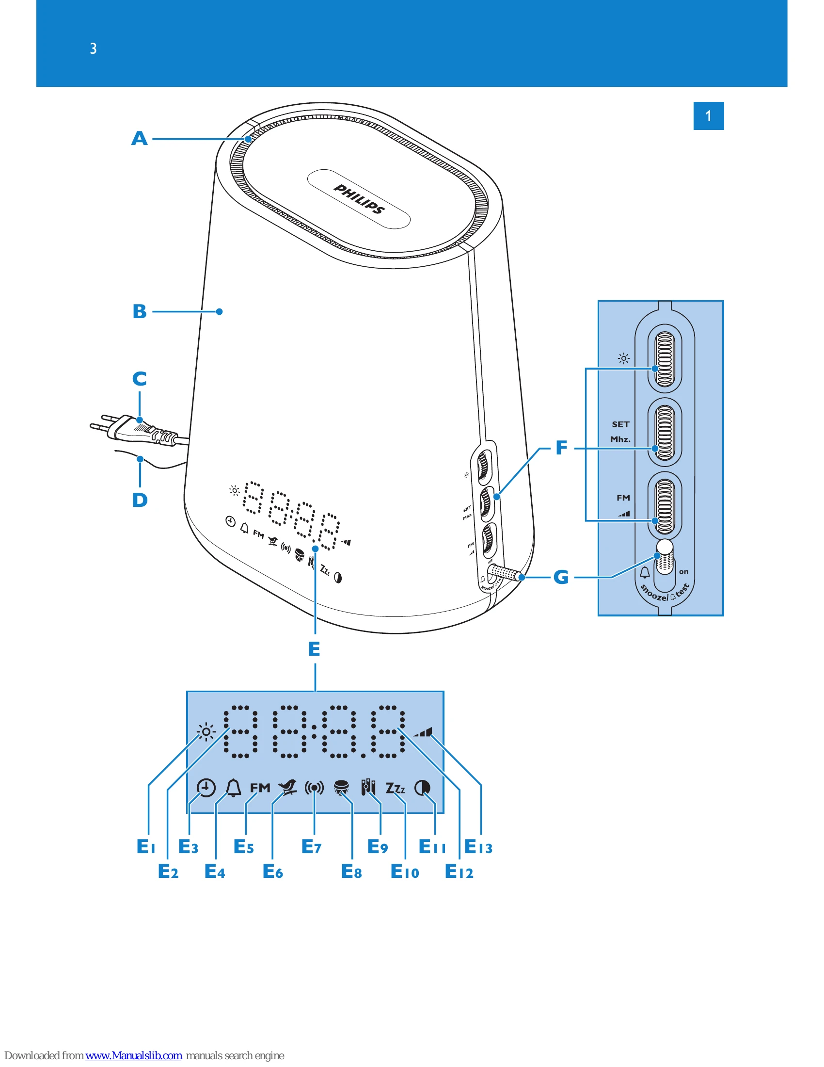 Manual for HF3476, HF3475