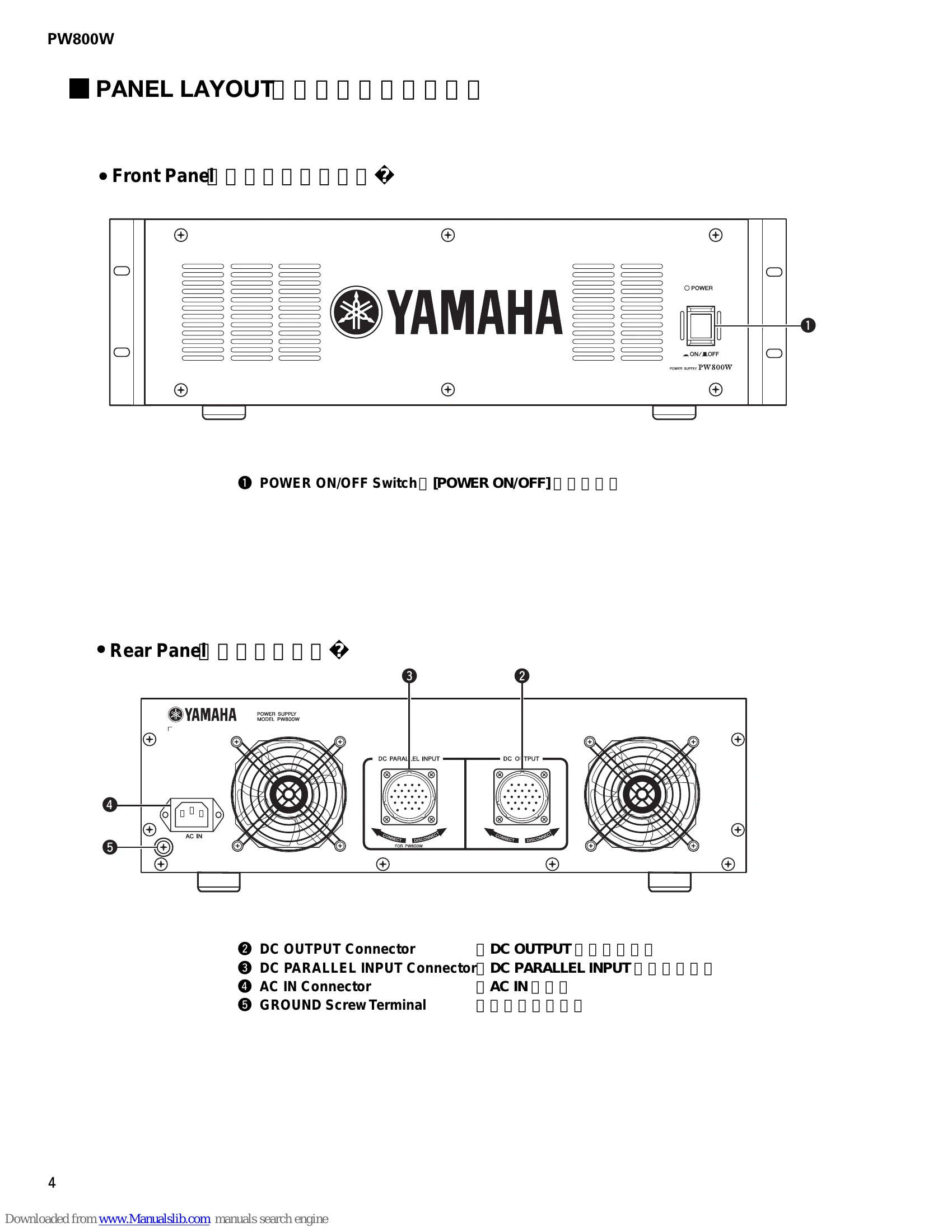 Parts/Service for PW800W