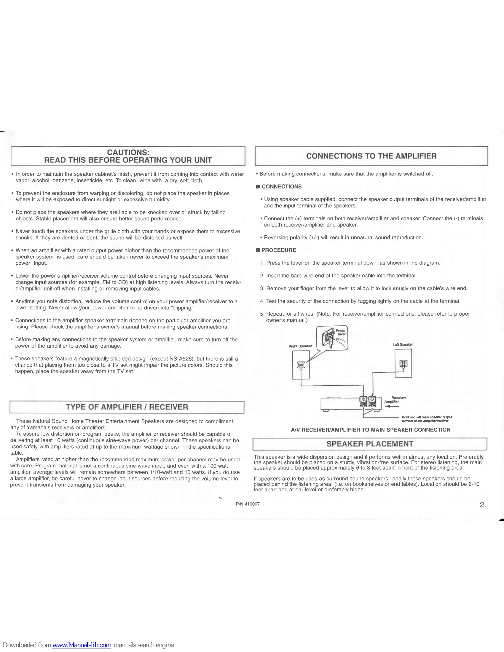Manual for NS-A426