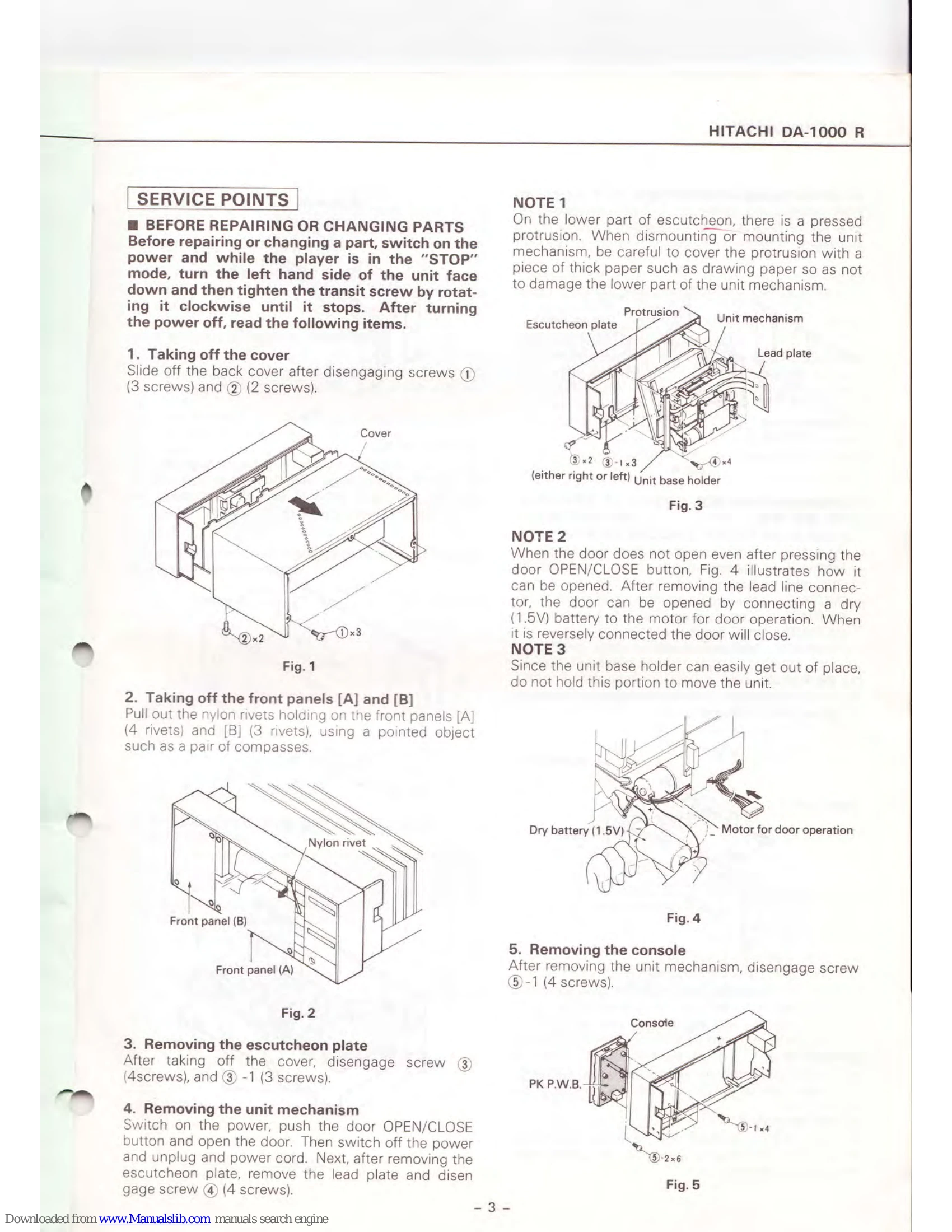 Manual for DA-1000R