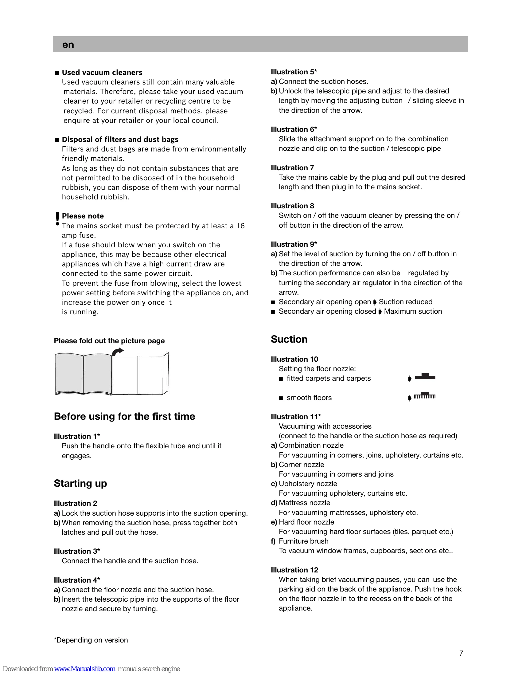 Manual for VS5.A./VS5.B./VS5.C.