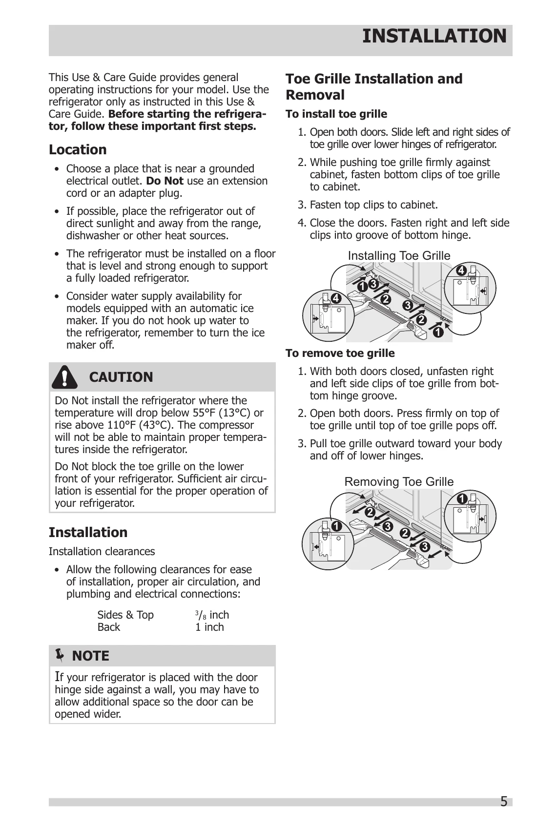 Manual for ffss2615ts