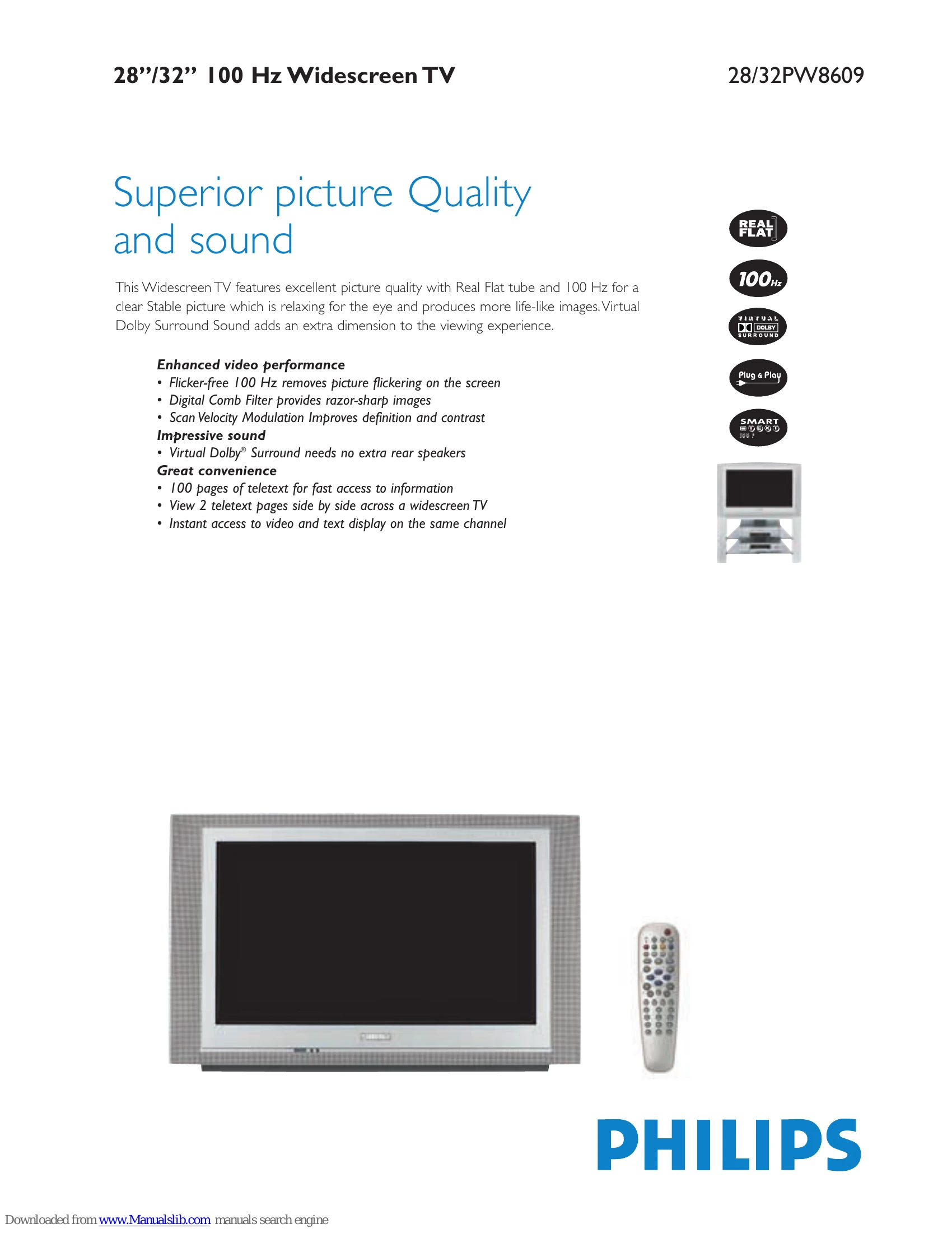 Brochure/Marketing for 28/32PW8609