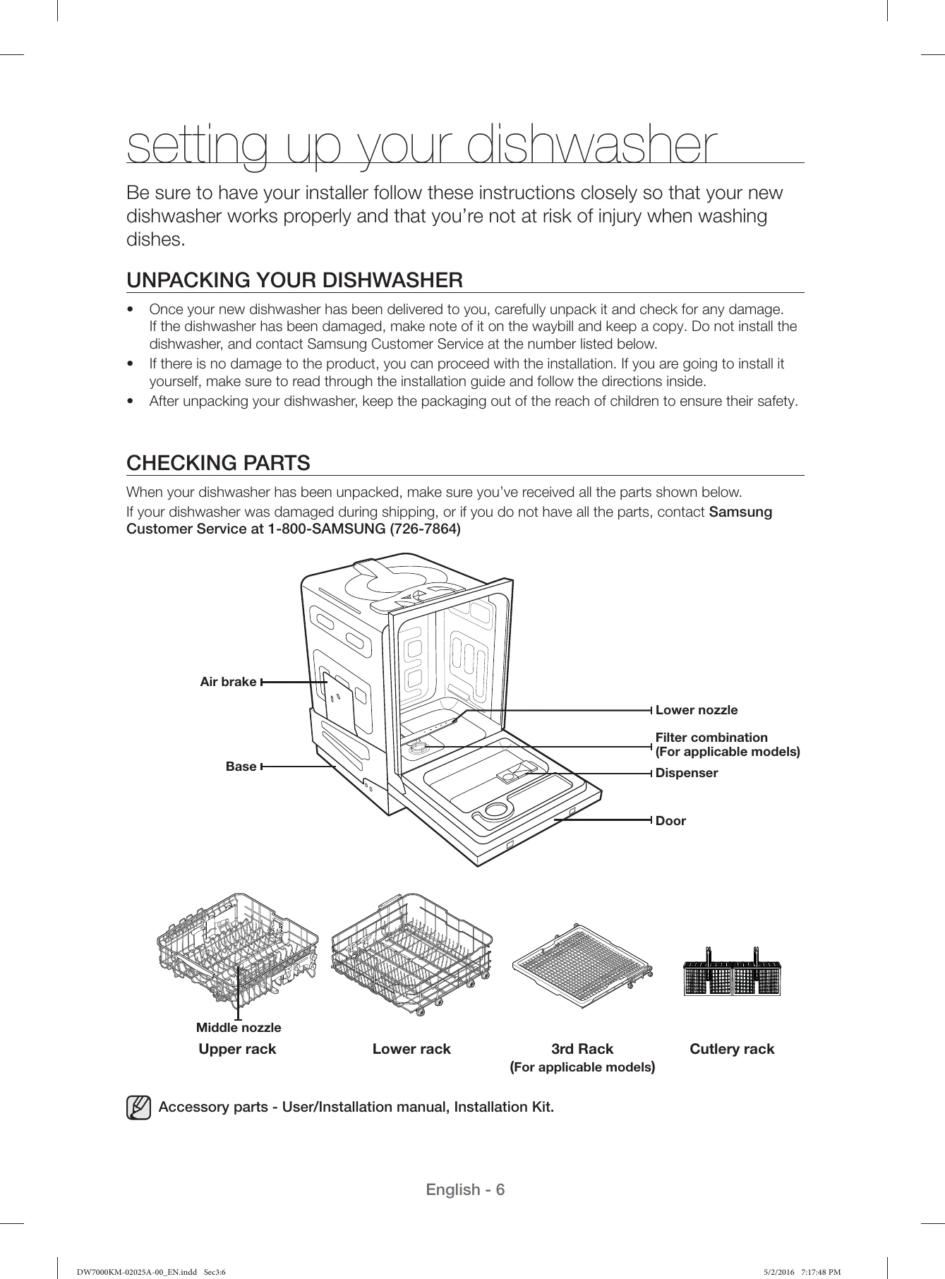Manual for DW80K7050