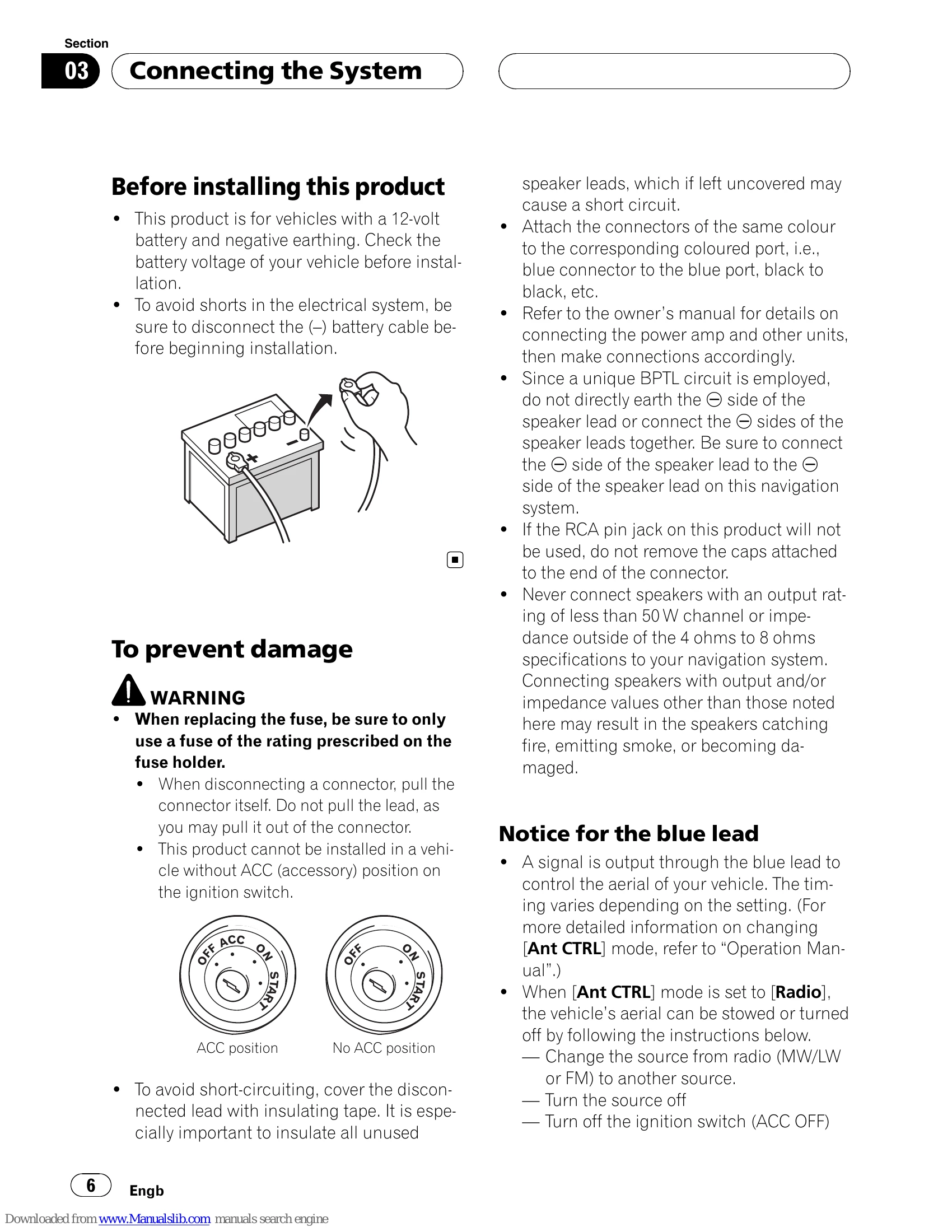 Installation Guide for AVIC-F900BT