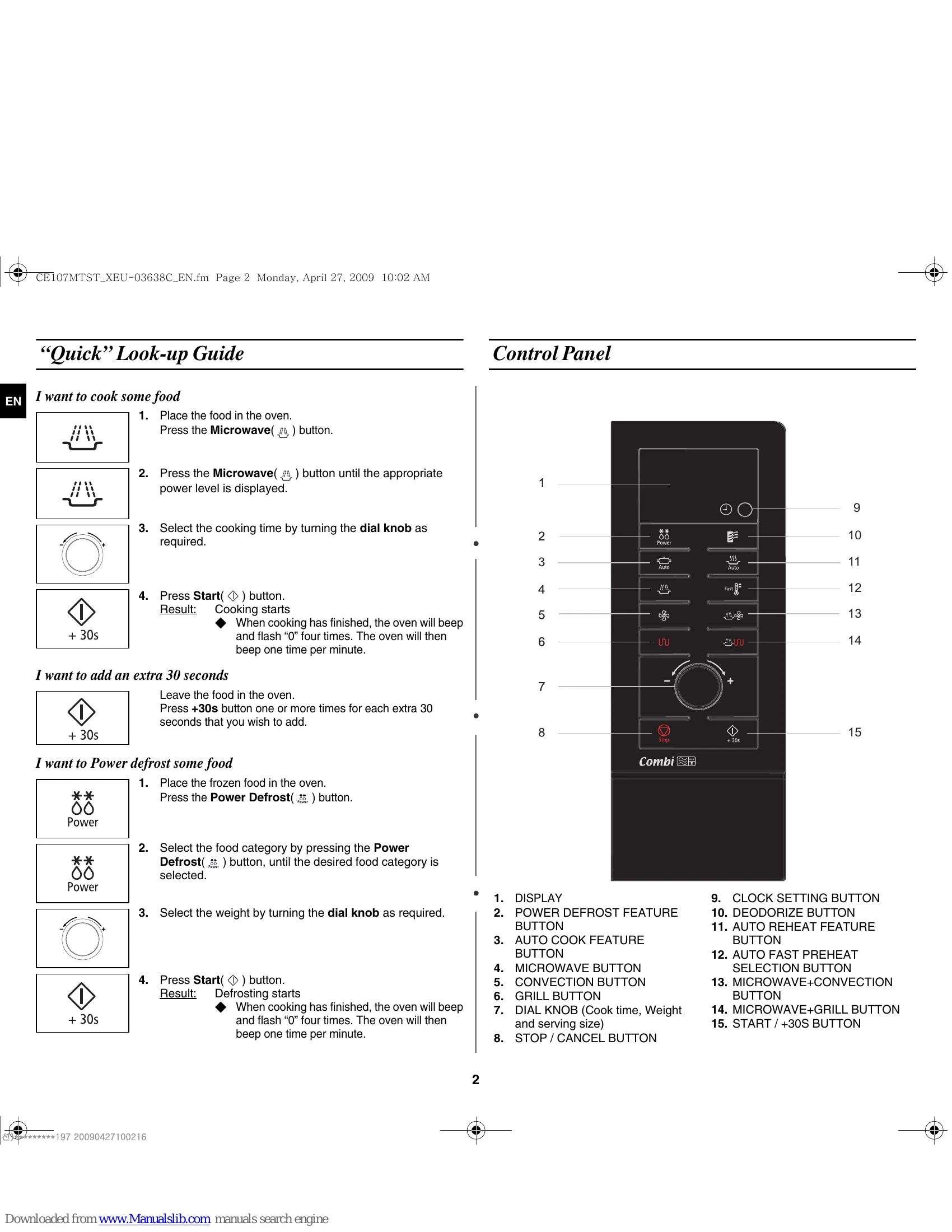 Manual for CE107MTST