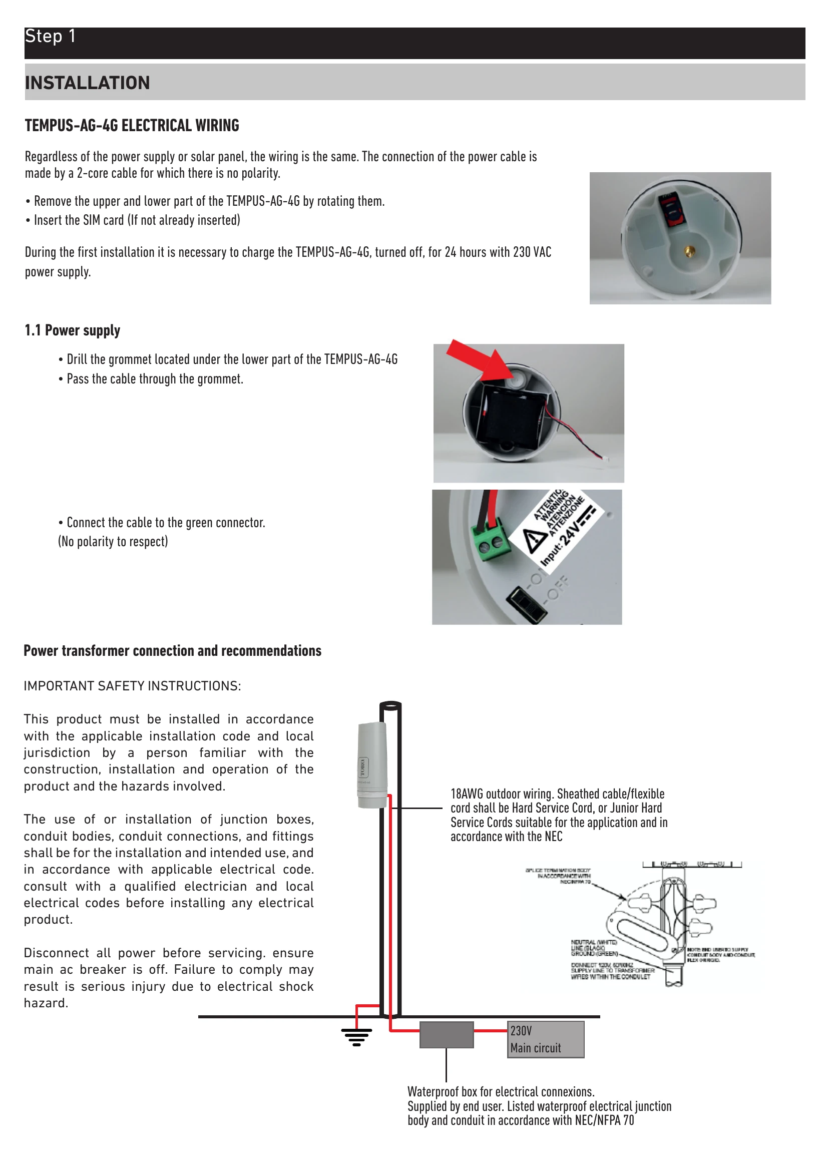 Manual for TEMPUS-AG-4G