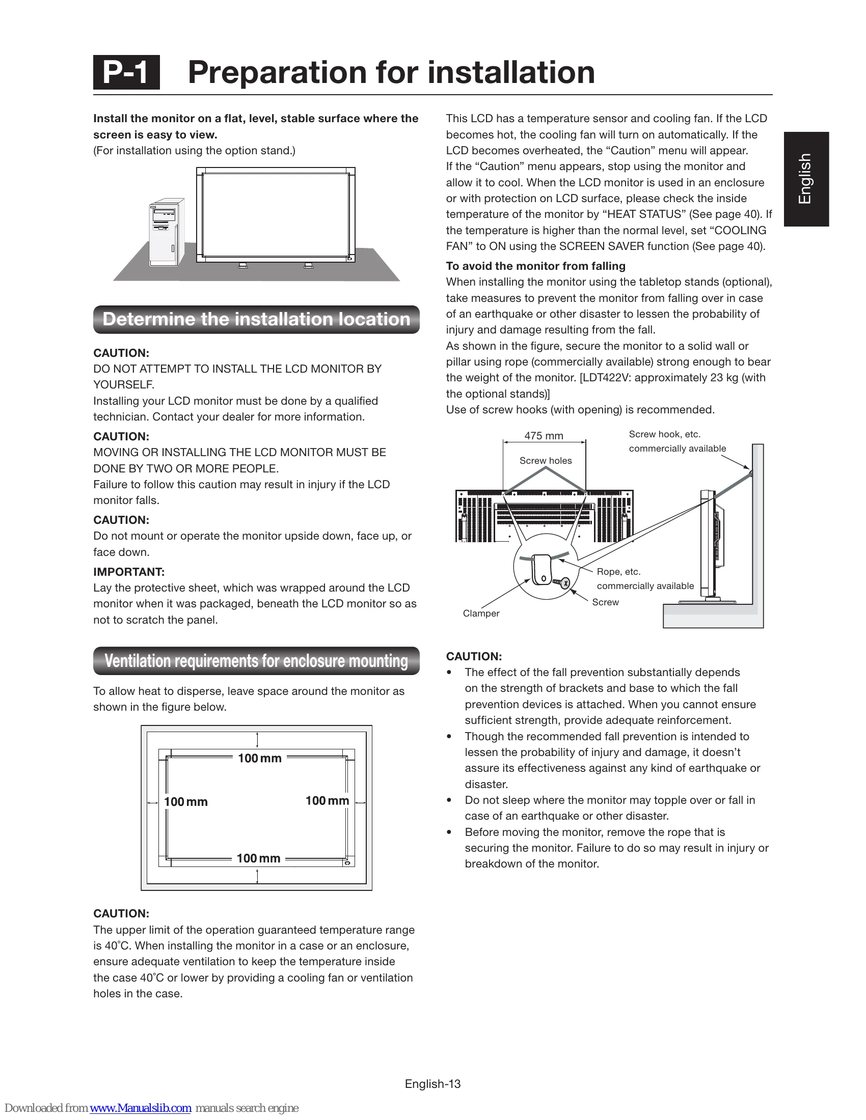 Manual for LDT422V