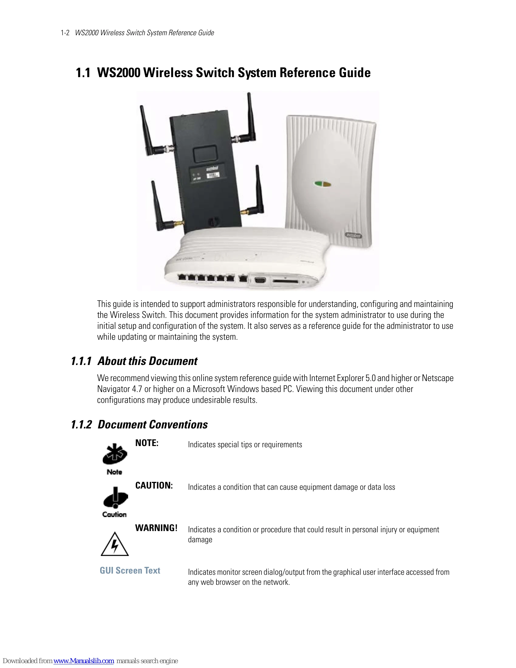 Manual for WS2000