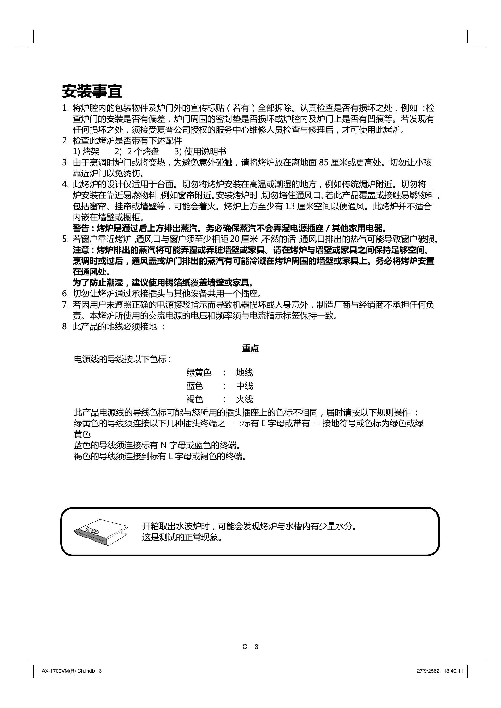 Manual for AX-1700VM(R)