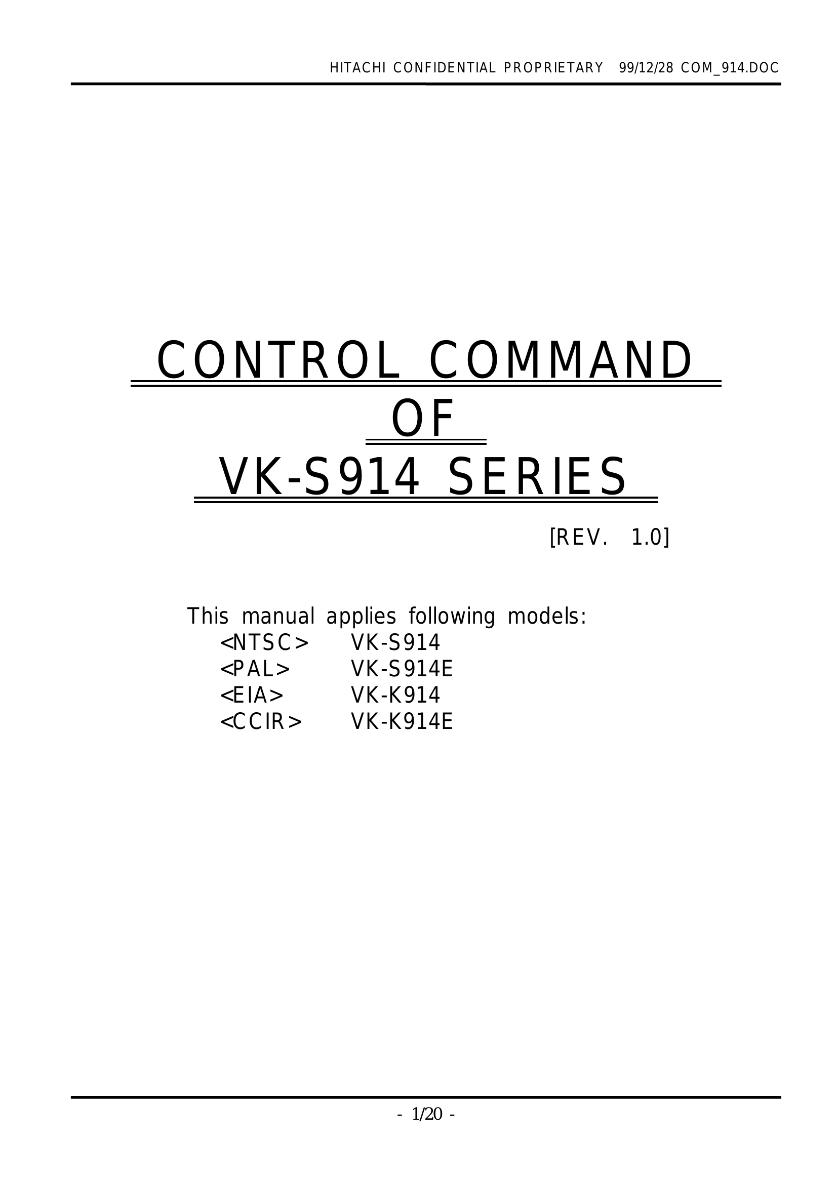 Manual for VK-S914