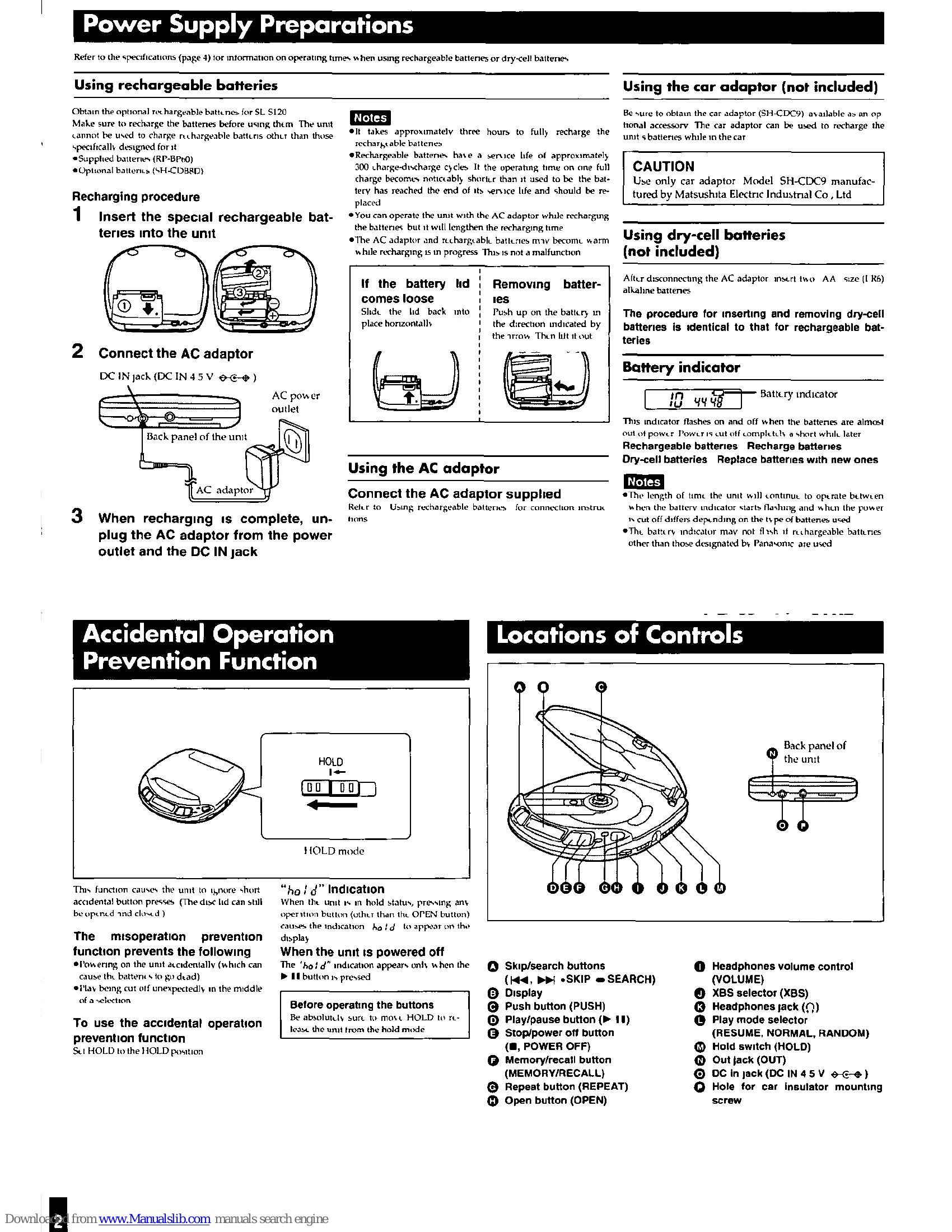 Manual for SL-S120/SL-S125