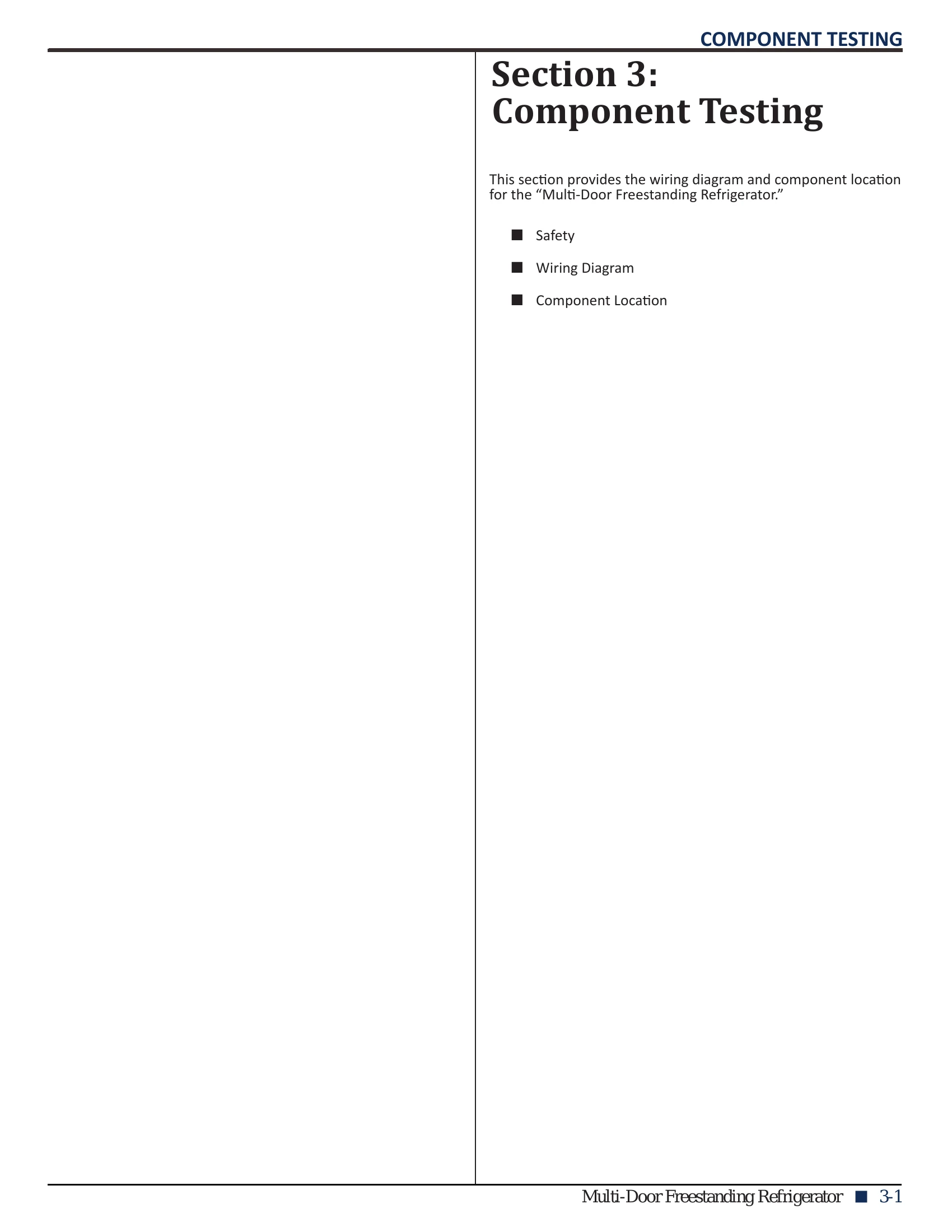 Manual for Multi-Door Freestanding Refrigerator