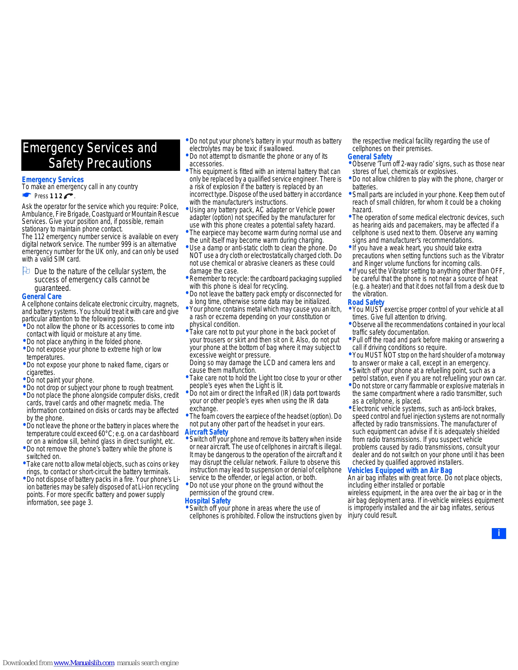 Manual for e101