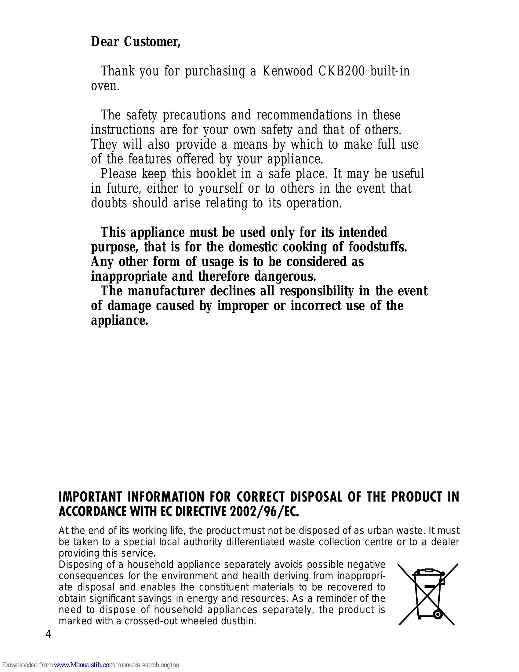 Manual for CKB200
