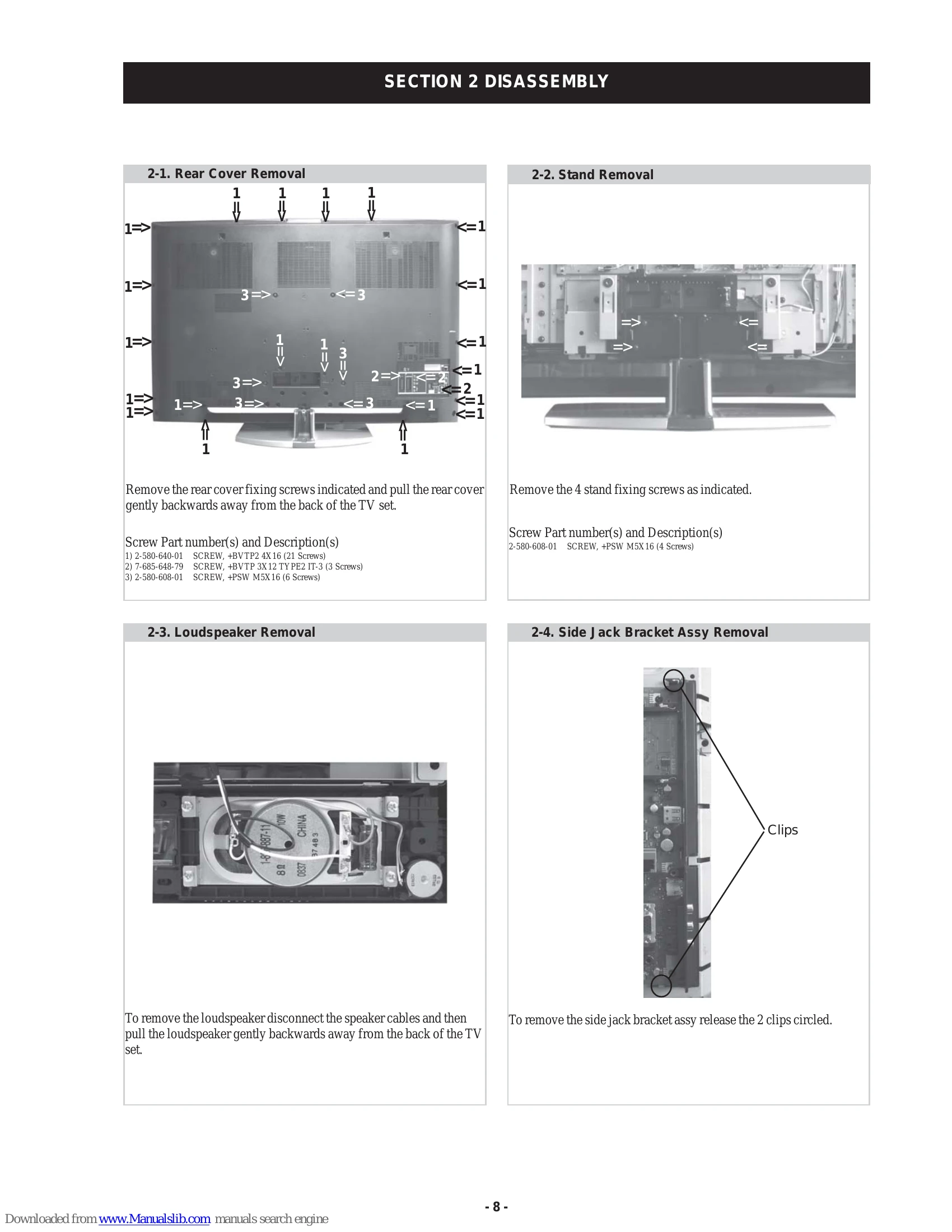 Manual for KDL-40/46/52W4500