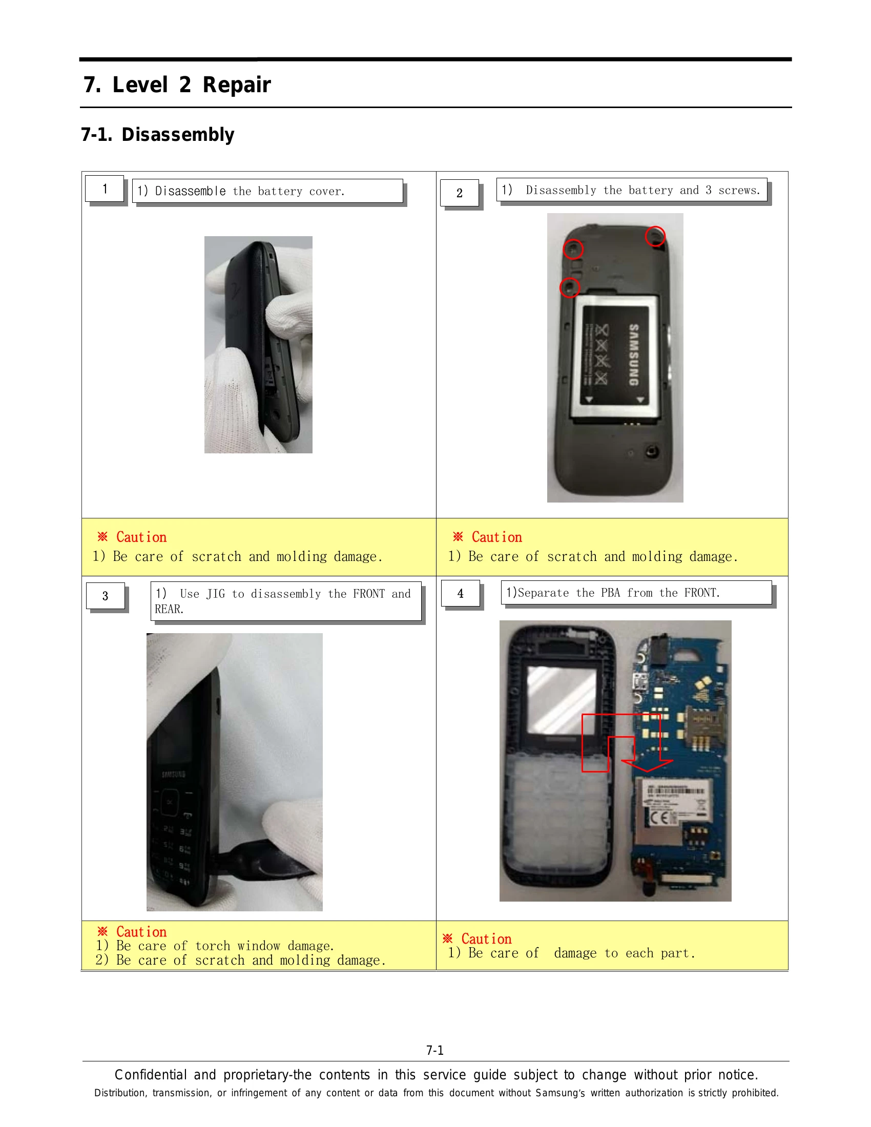 Parts/Service for SM-B105E