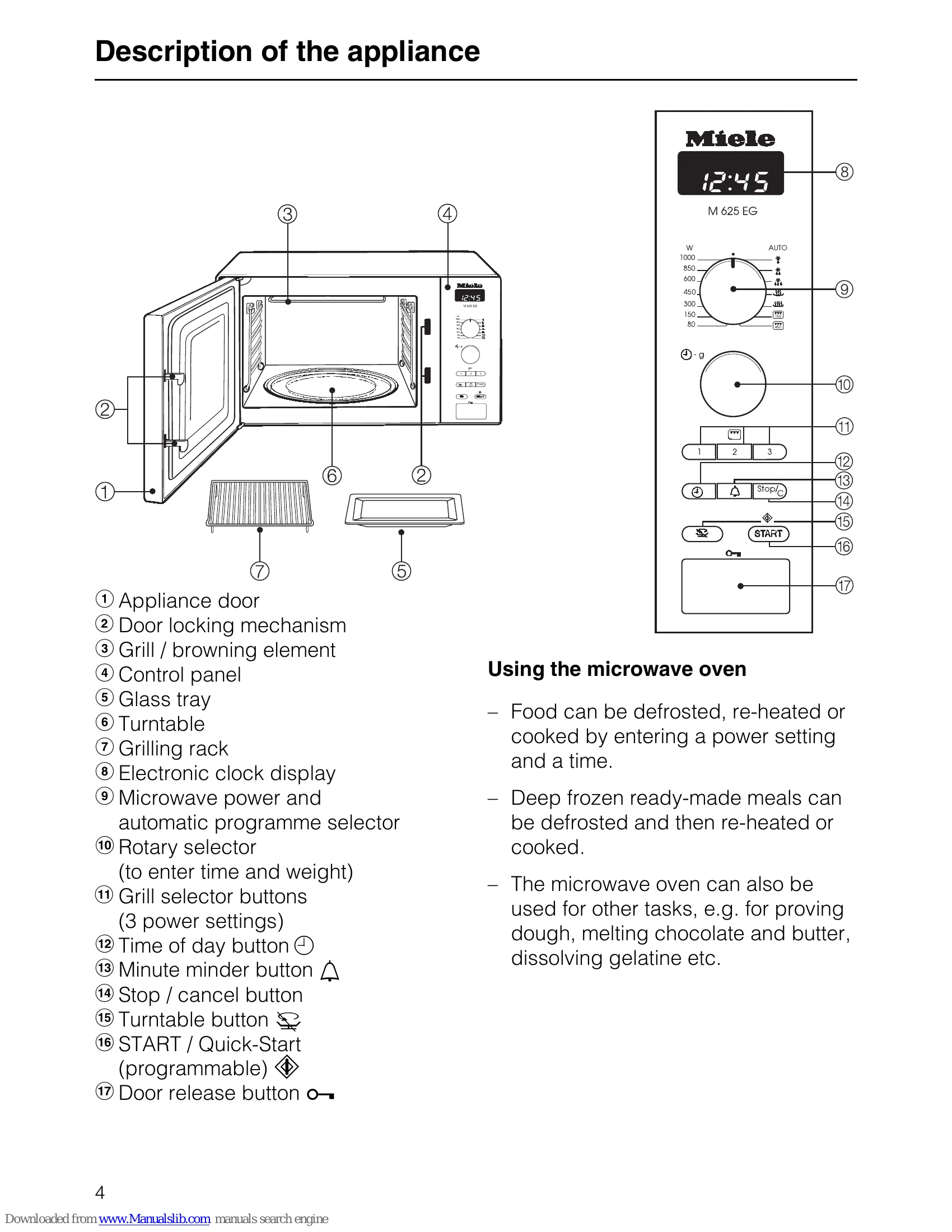 Manual for M 625 EG