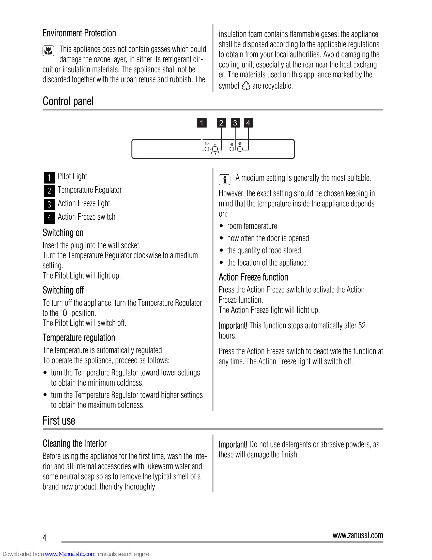Manual for ZBB28650SA