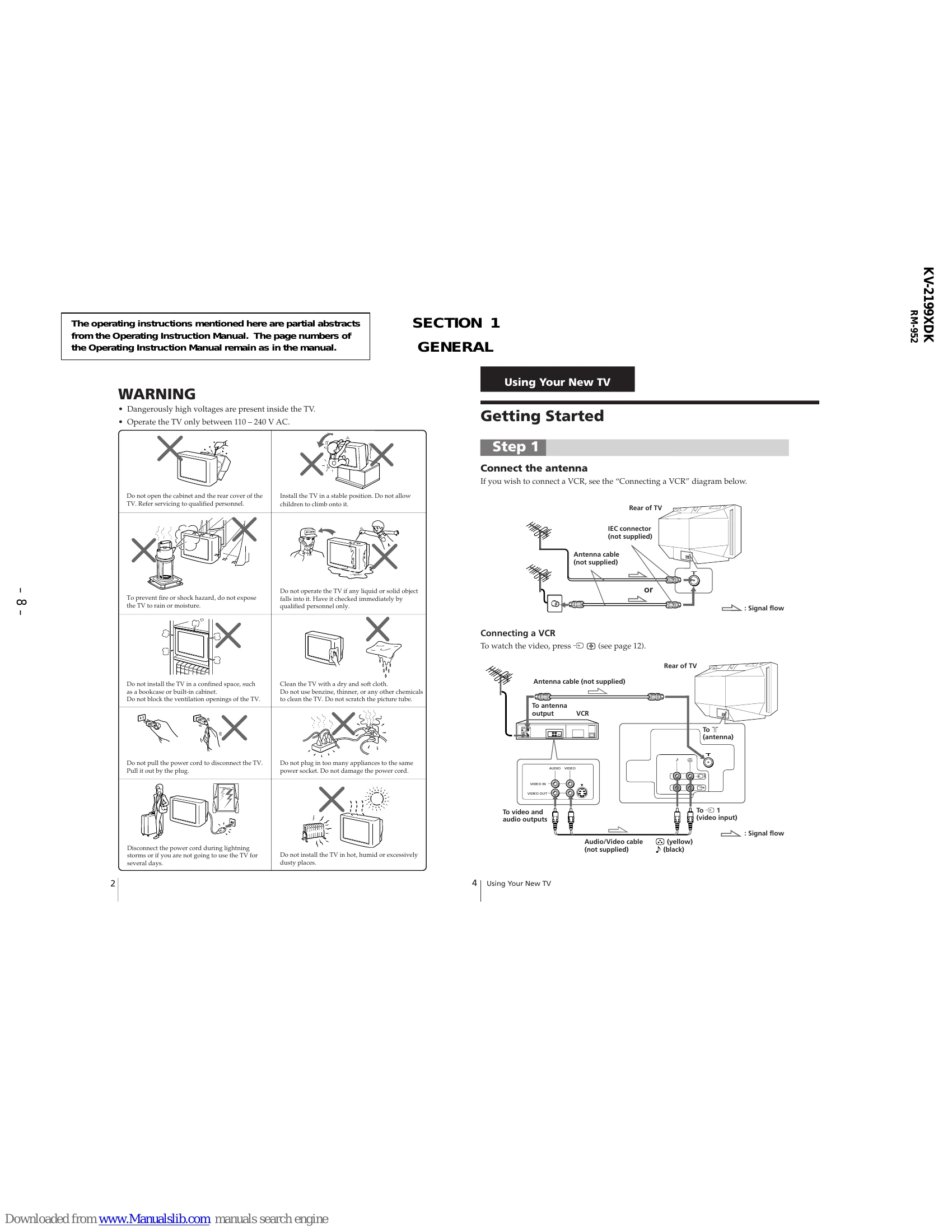 Manual for KV-2199XDK