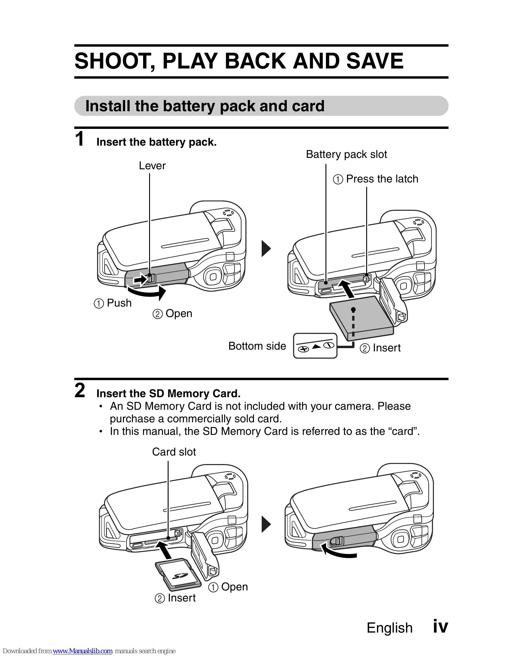 Manual for VPC-CA8EX