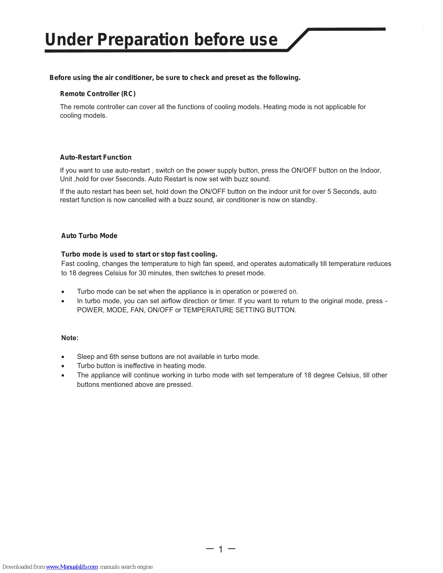Manual for R410a
