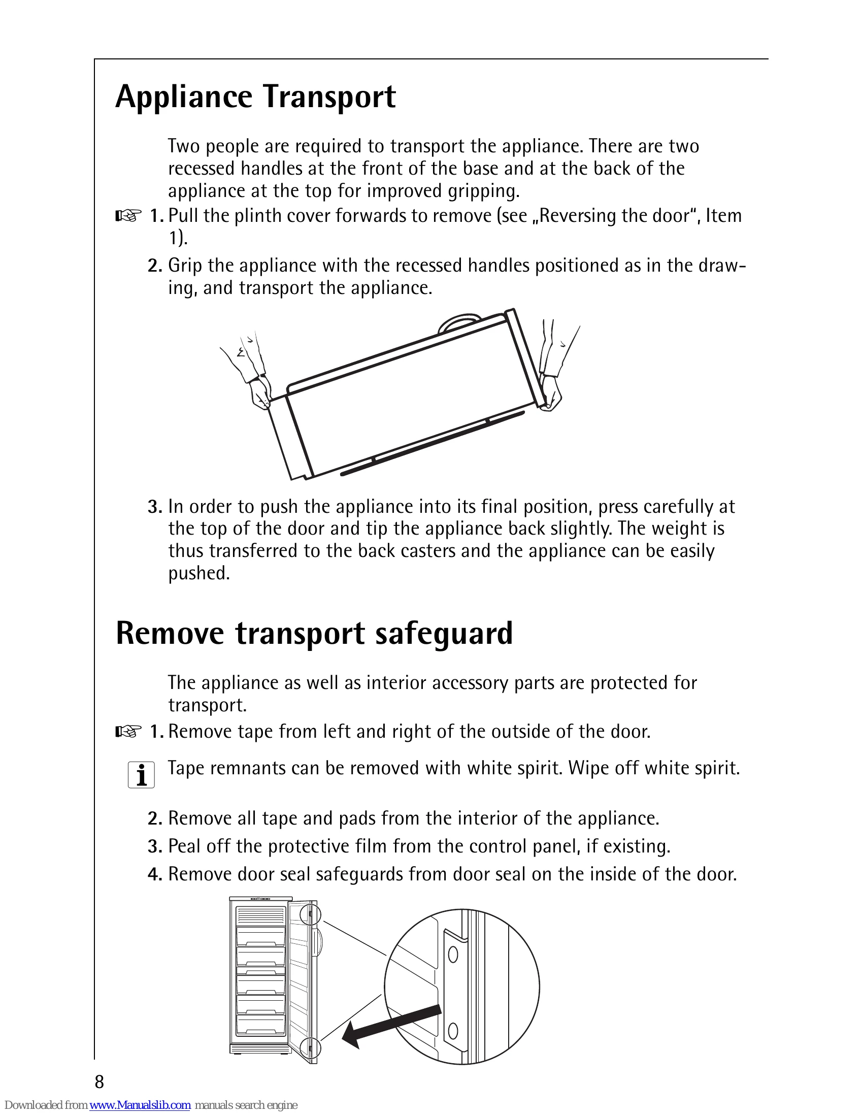 Manual for No-frost (frost free) Cooling and Freezing Appliance