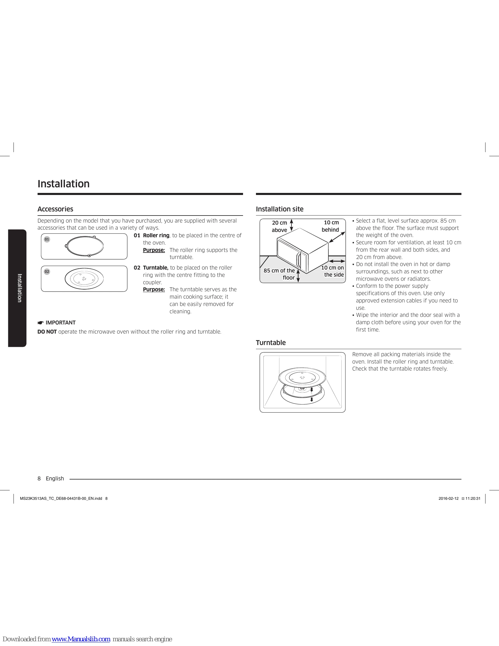Manual for MS23K3513*