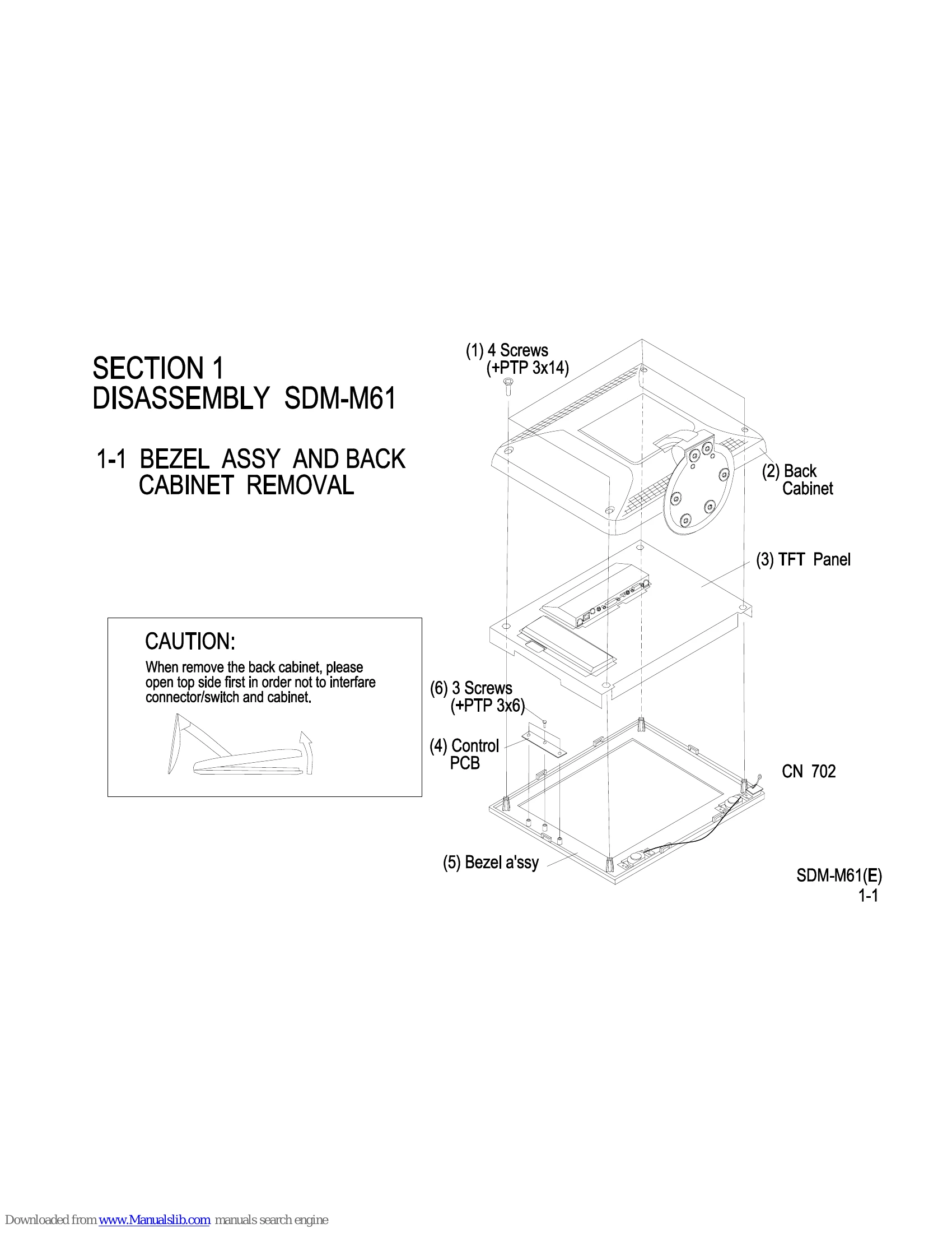 Parts/Service for SDM-M61