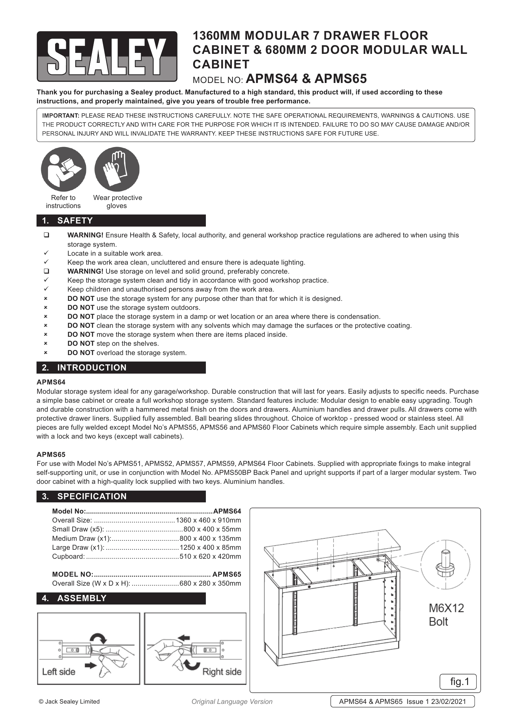 Manual for APMS64 & APMS65