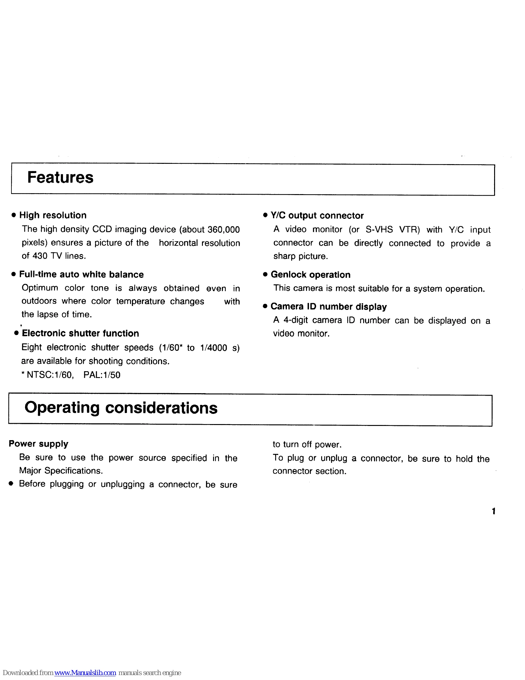 Manual for KP-C550 / KP-C551